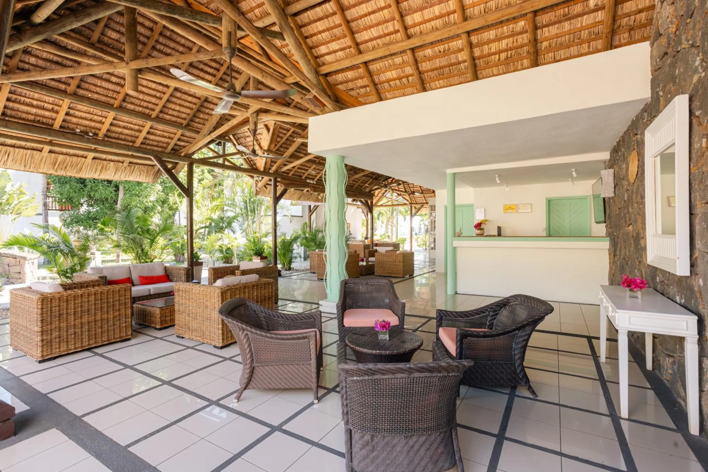 Lobby or reception in Cocotiers Hotel – Mauritius