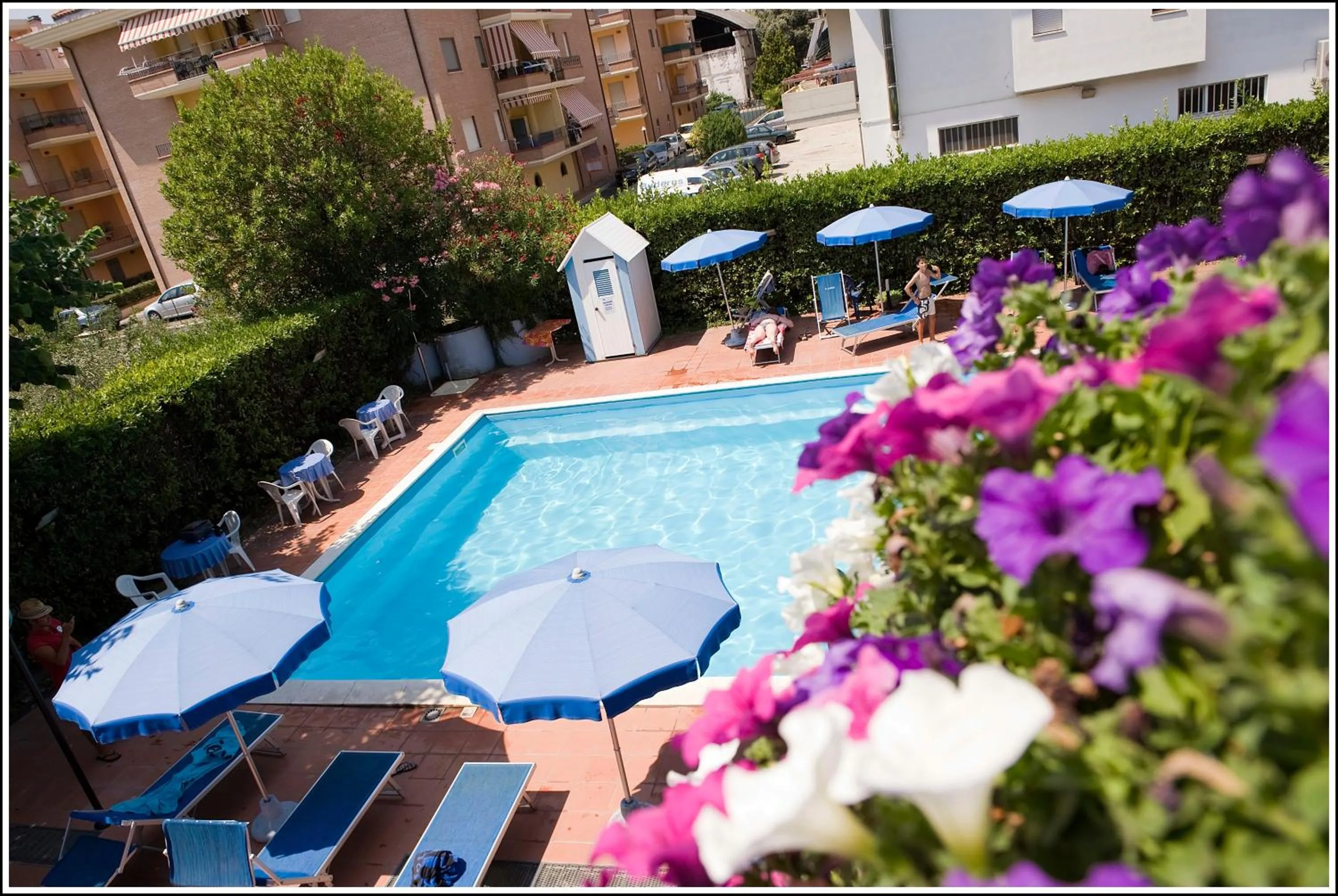 Swimming pool in Hotel Leuco'