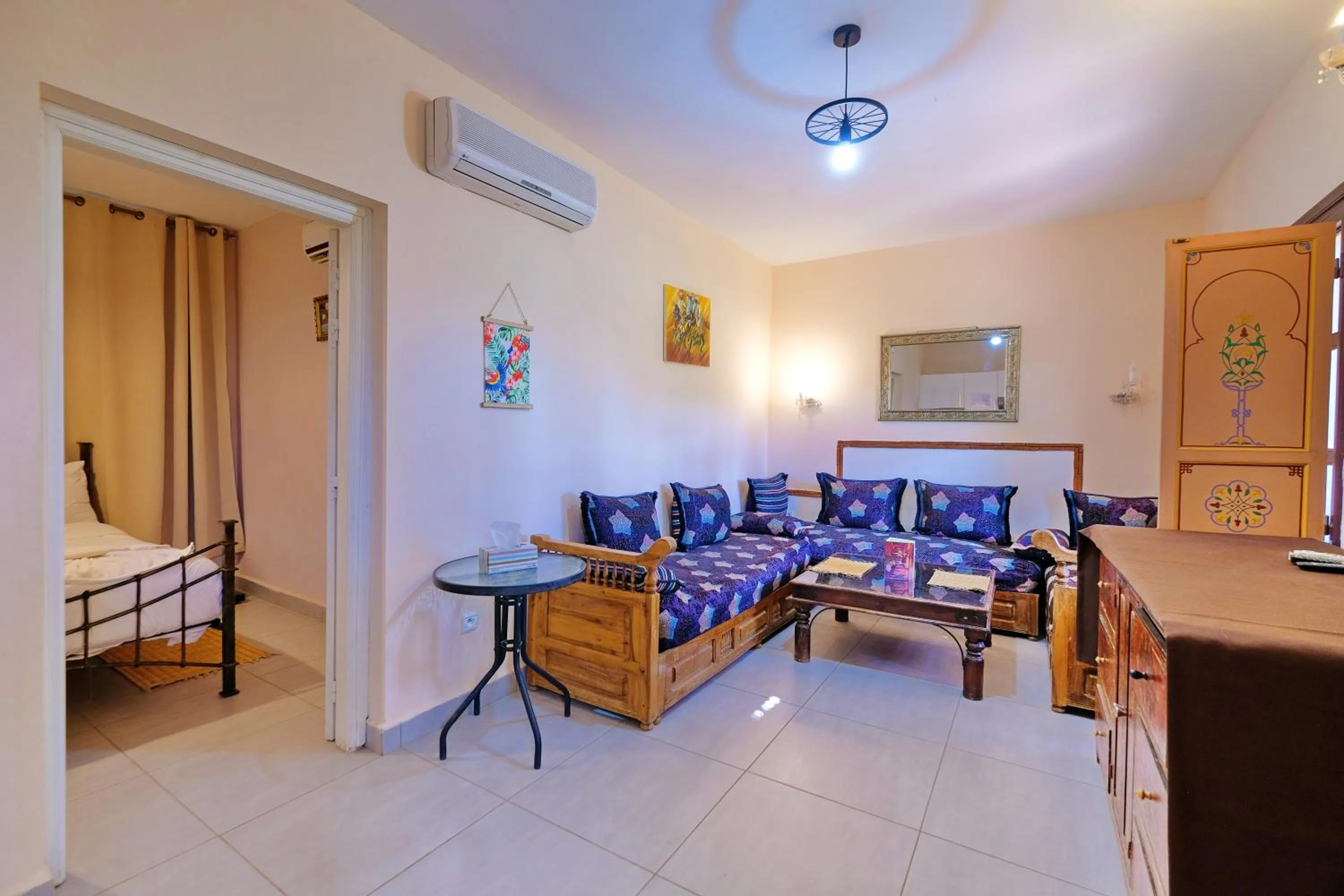 Living room in Hacienda Marrakech