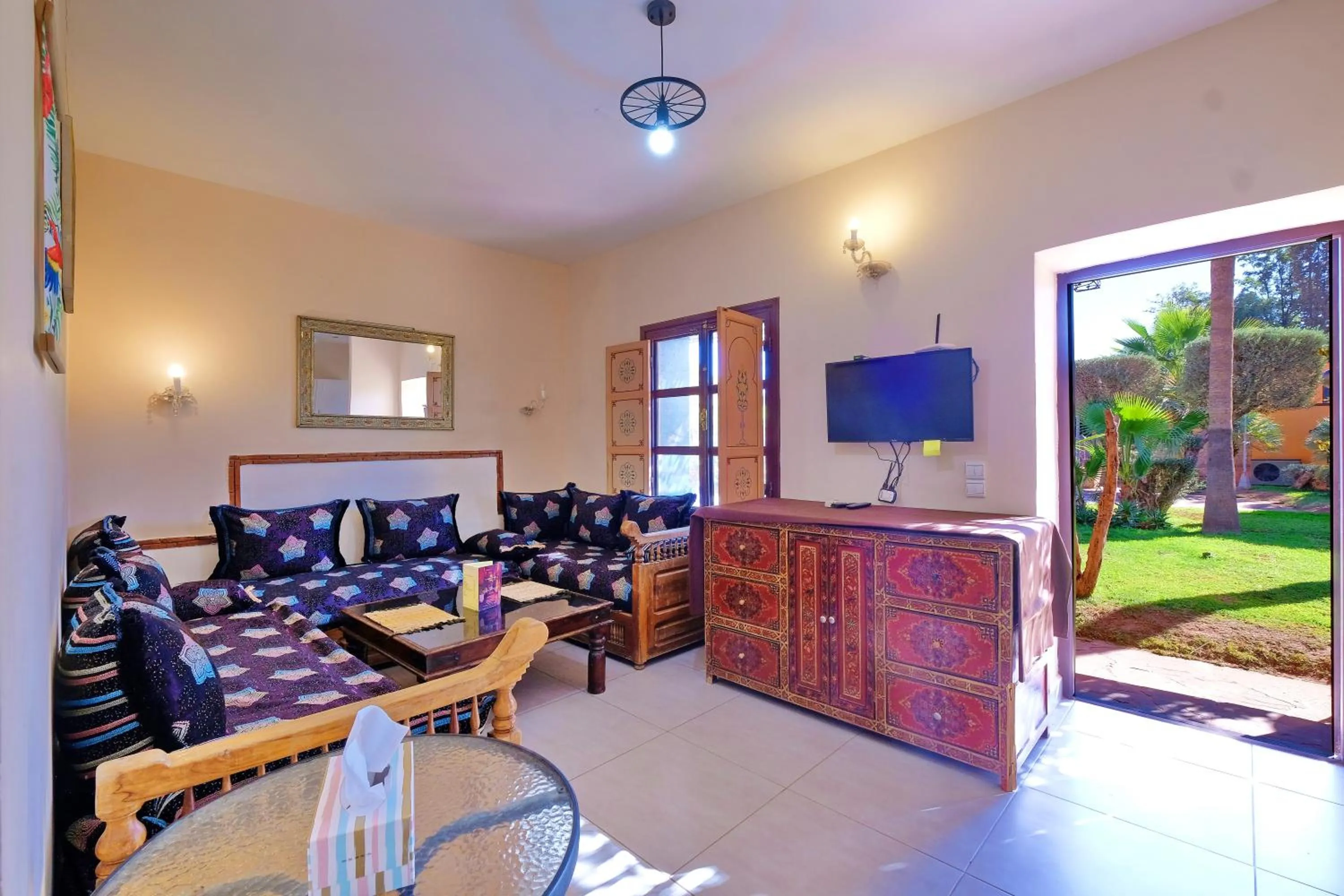 Living room in Hacienda Marrakech
