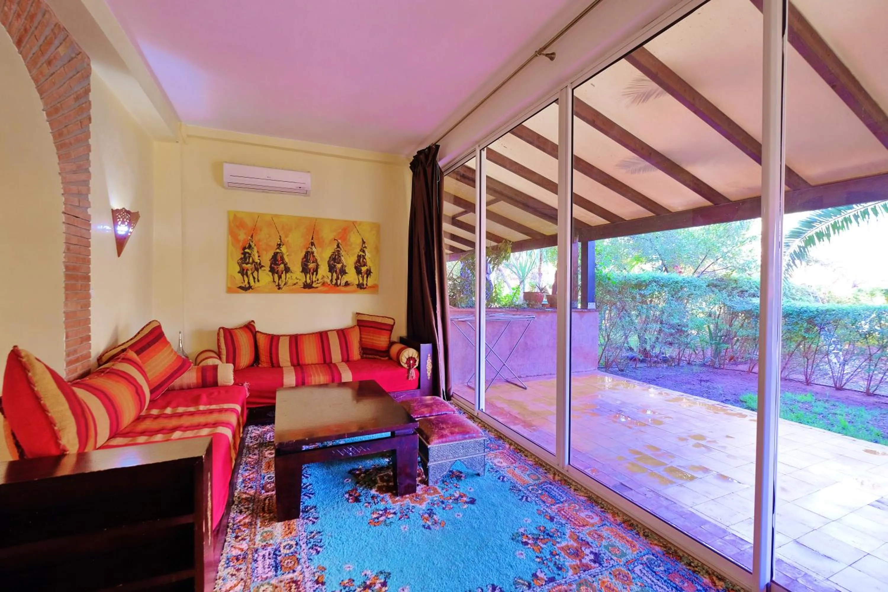 Seating area in Hacienda Marrakech