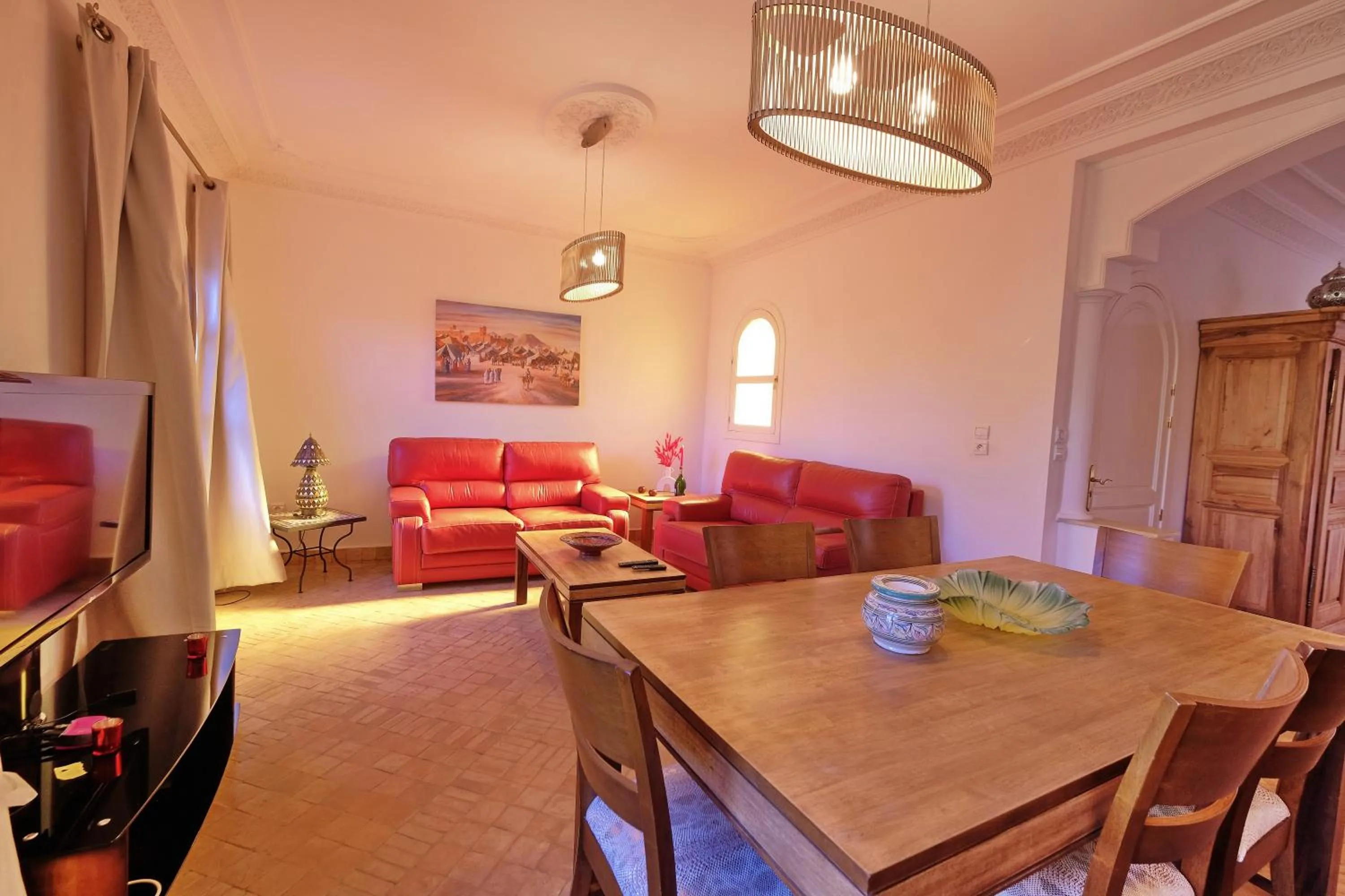 Living room in Hacienda Marrakech