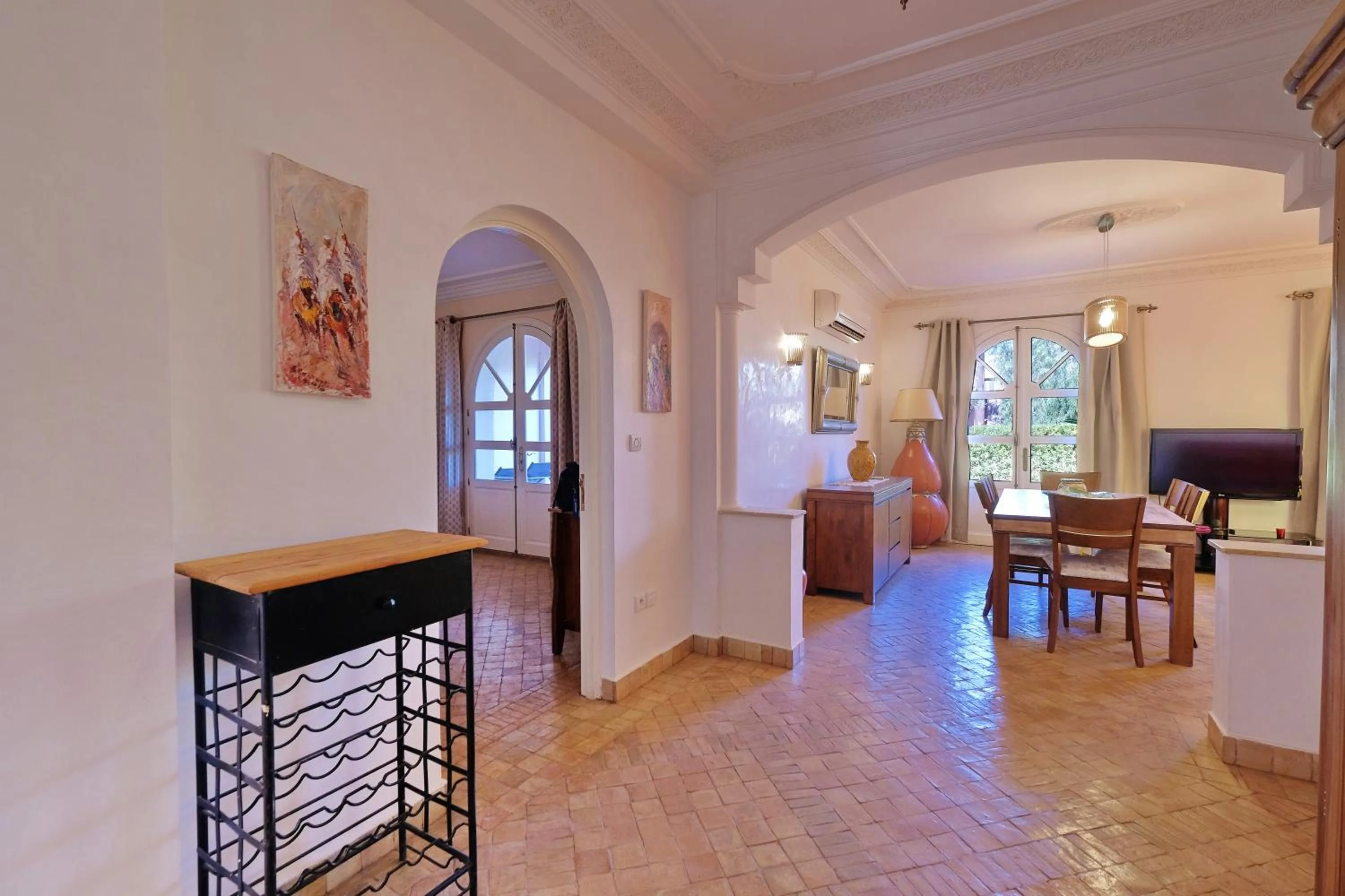 Living room in Hacienda Marrakech