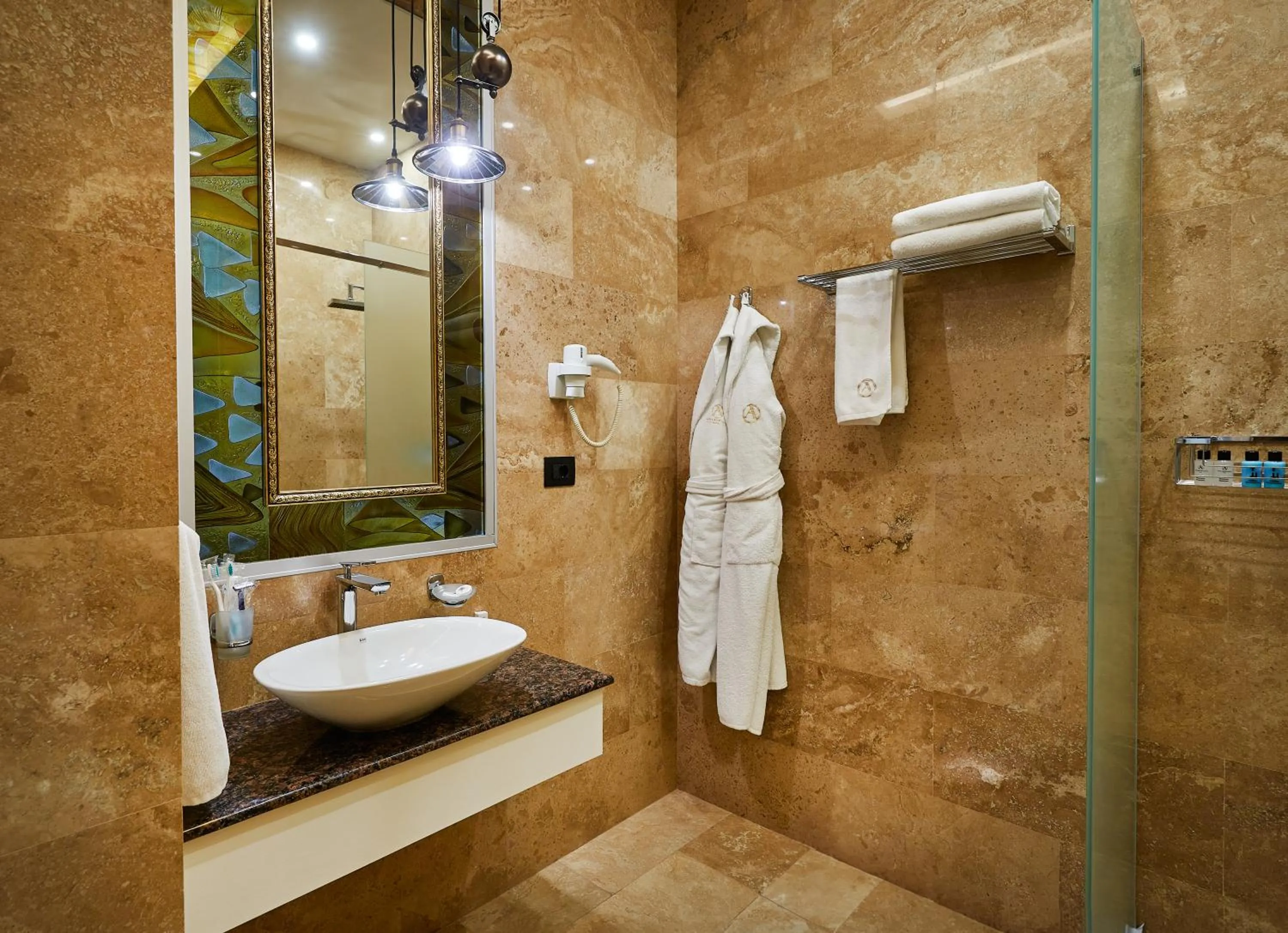 Bathroom in Aghababyan's Hotel