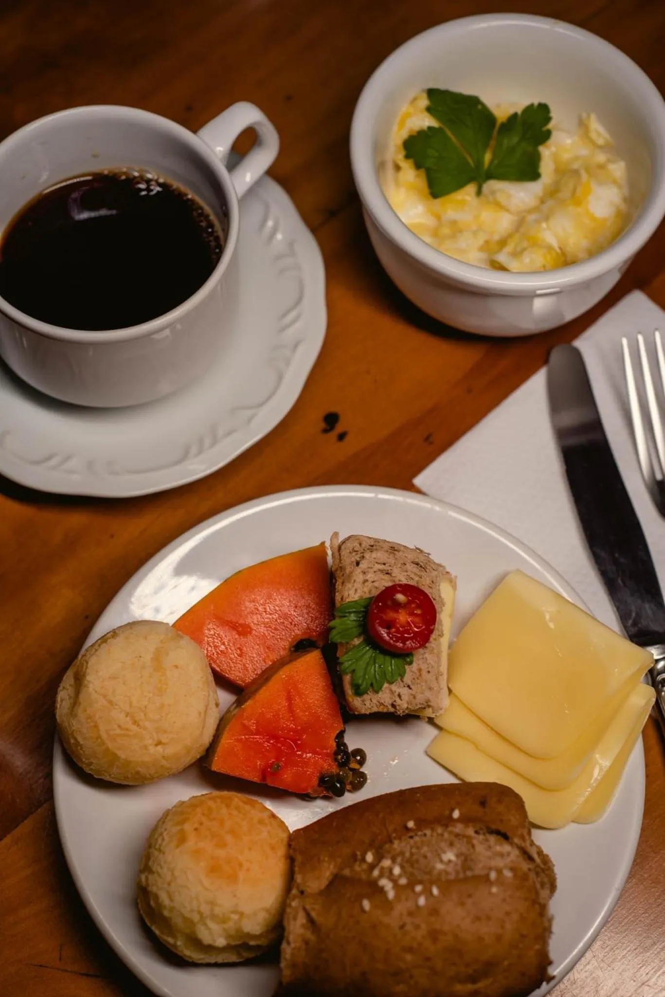 Food and drinks in Pousada Cacau