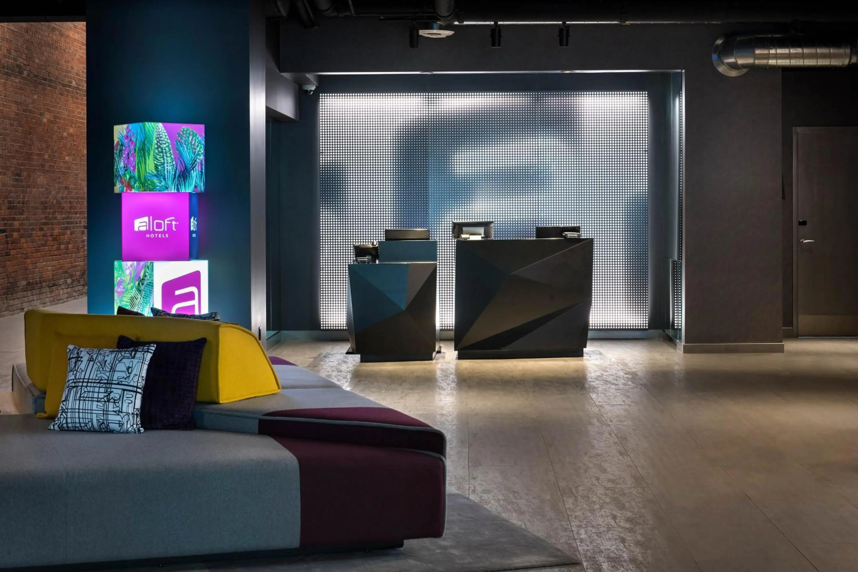 Lobby or reception in Aloft Buffalo Downtown
