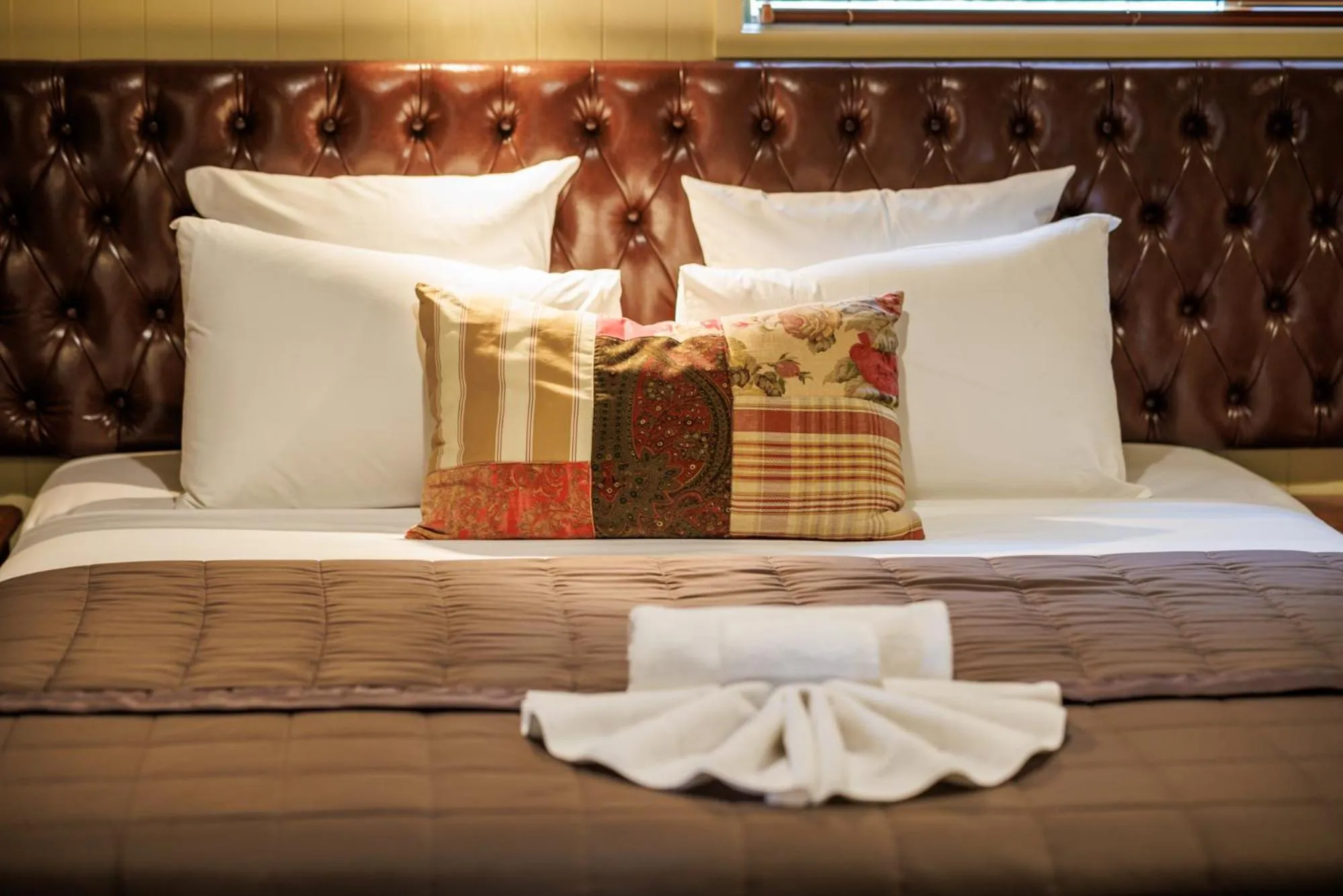 Bed in Koura Lodge
