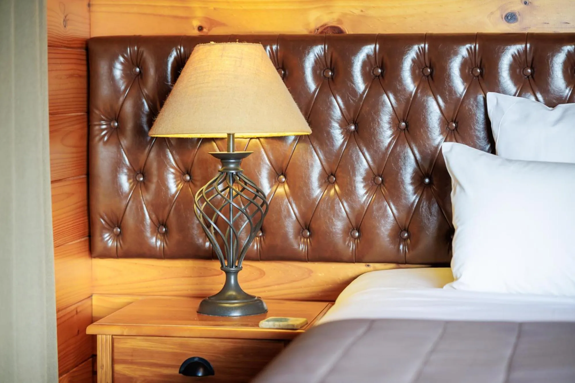 Bed in Koura Lodge
