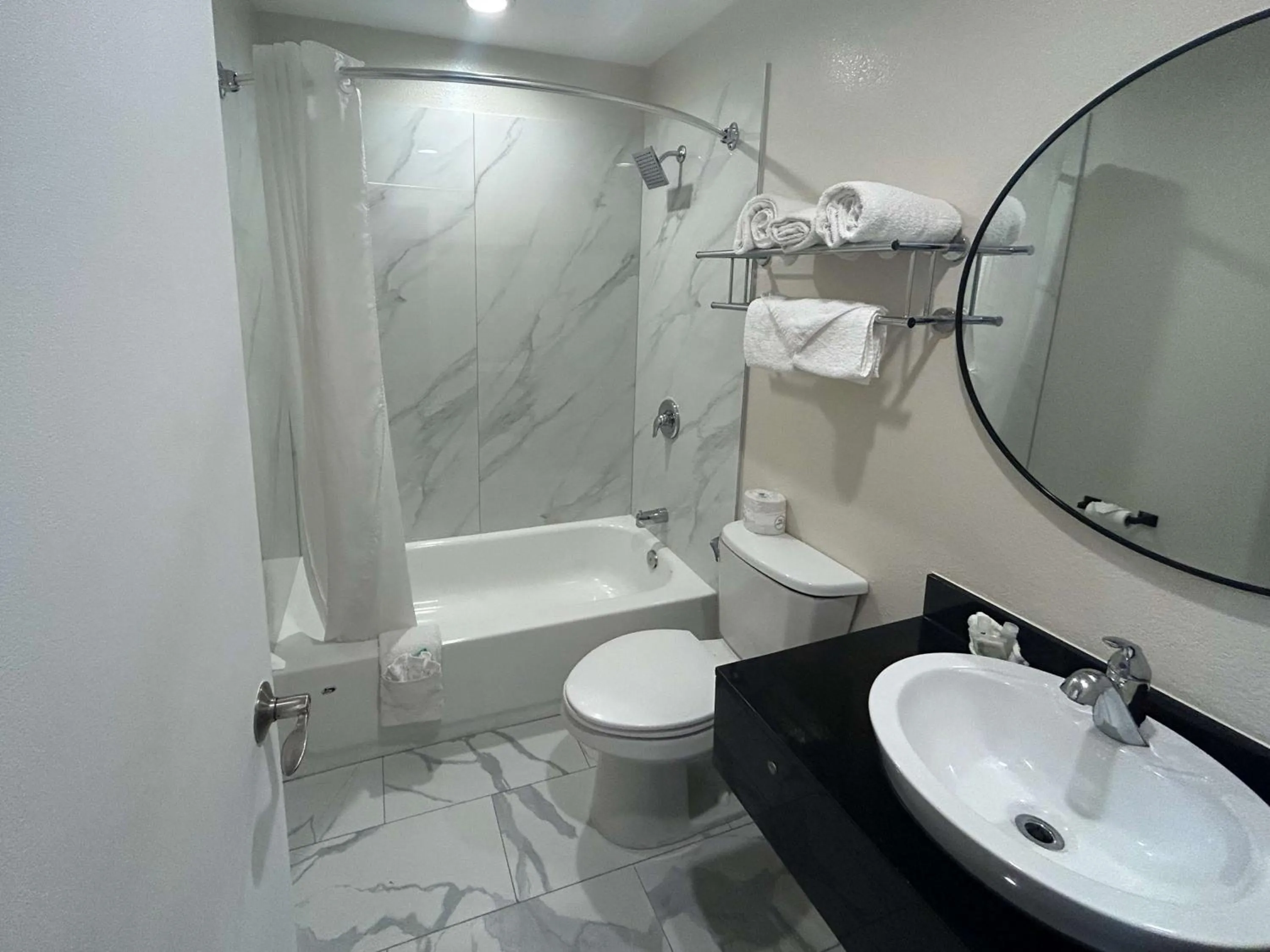 Bedroom in Studio 6 Suites Cameron Park, CA Folsom