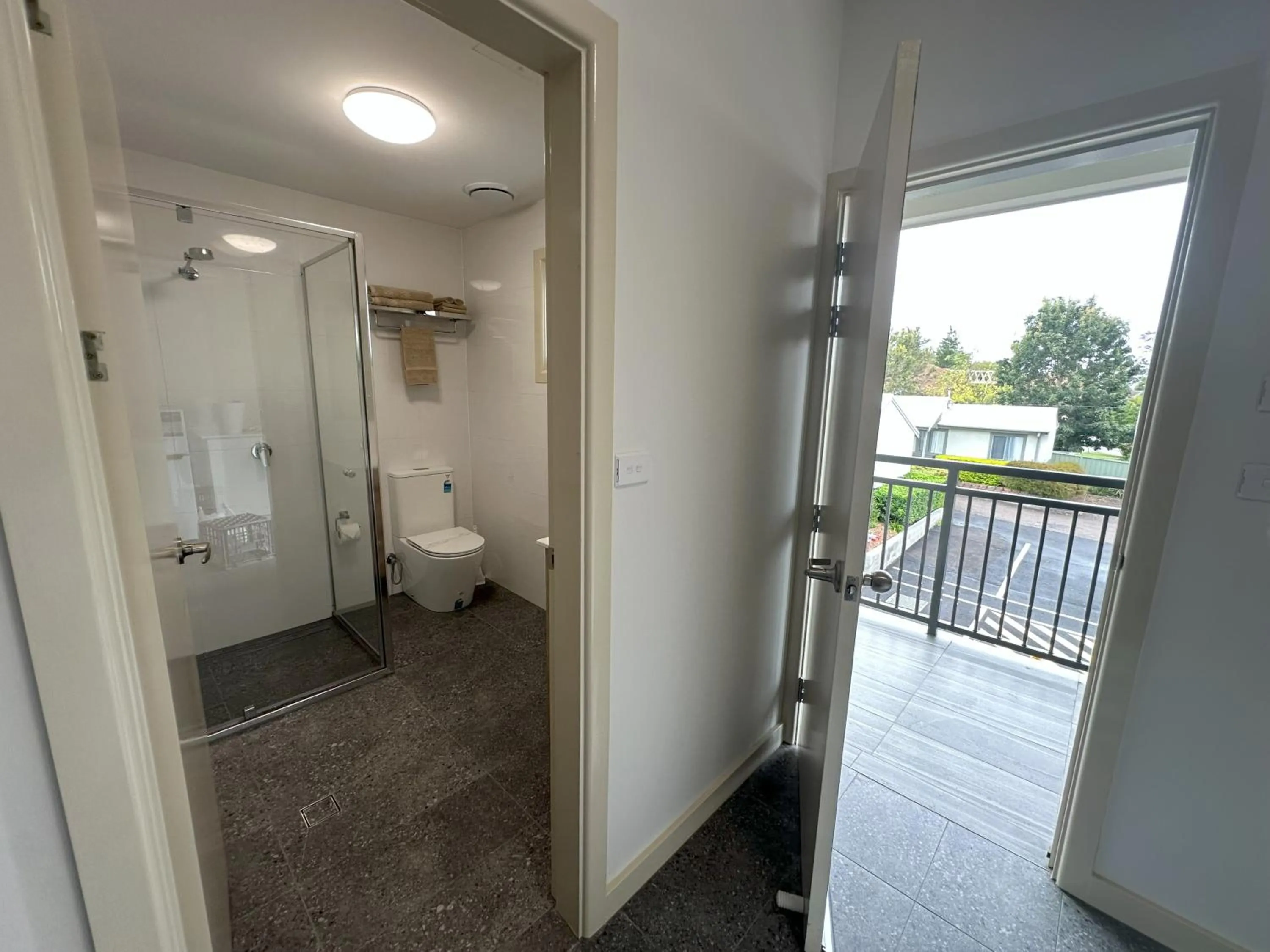 Bathroom in Travellers Motor Village