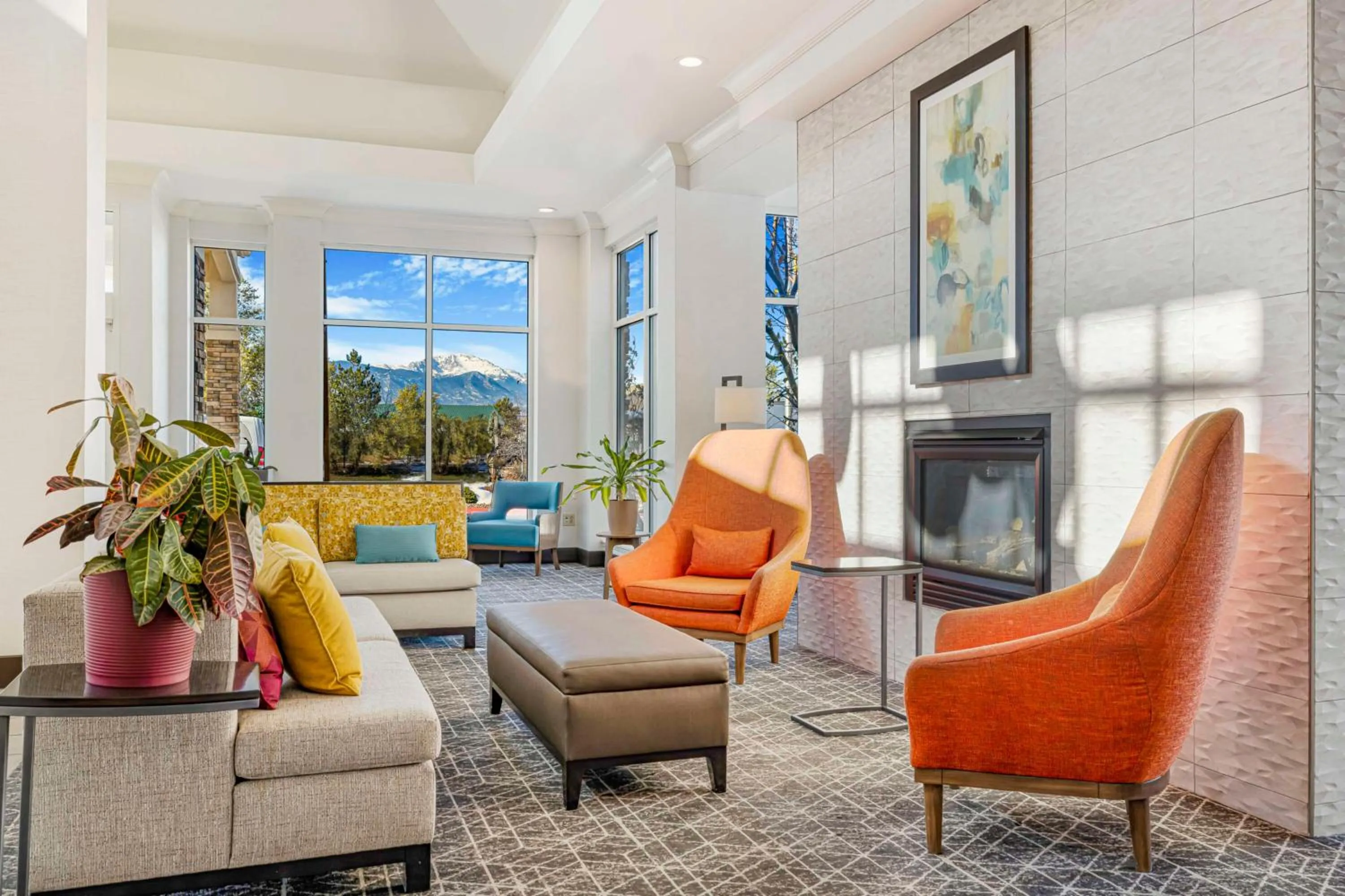Lobby or reception in Hilton Garden Inn Colorado Springs Airport