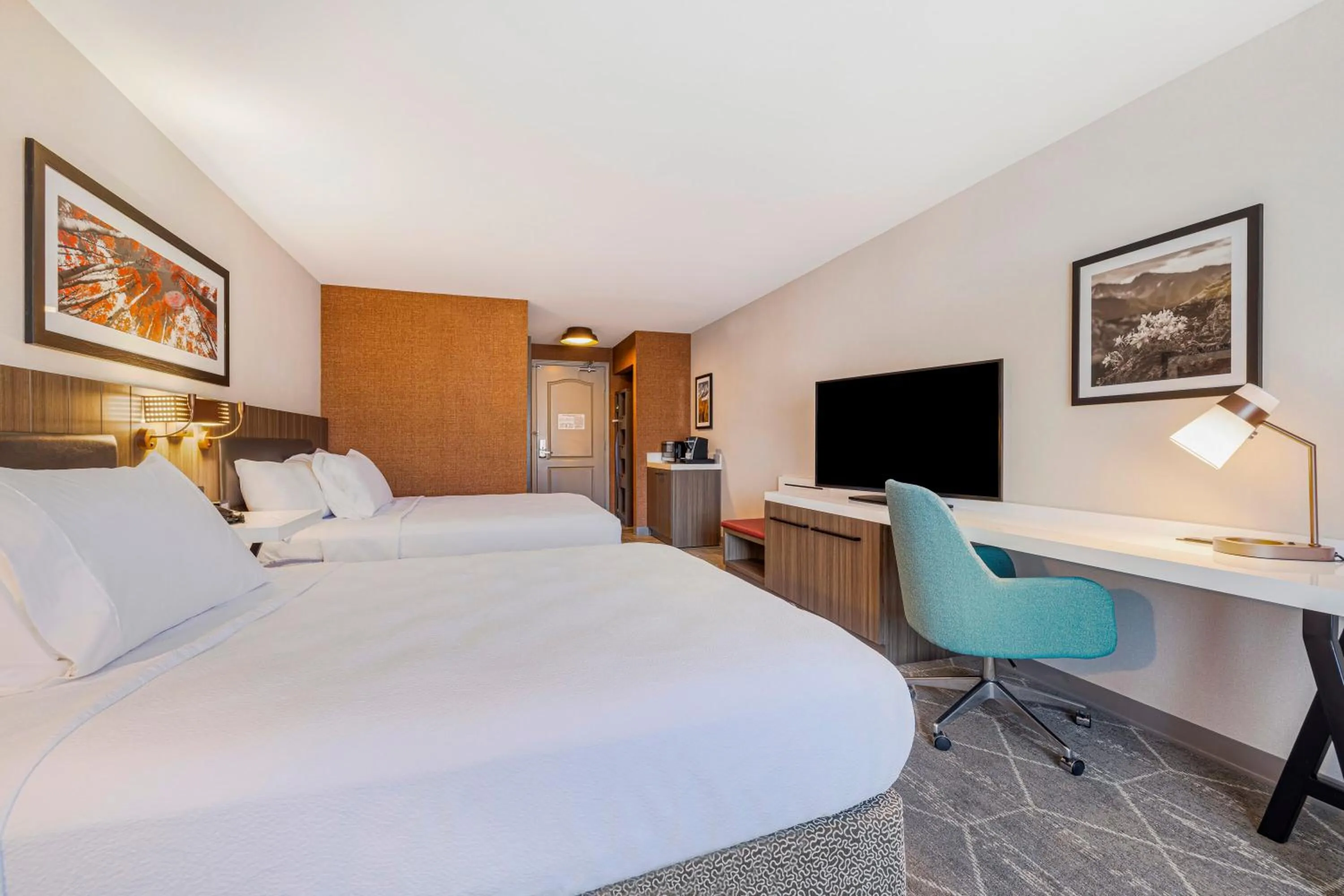 Bed in Hilton Garden Inn Colorado Springs Airport