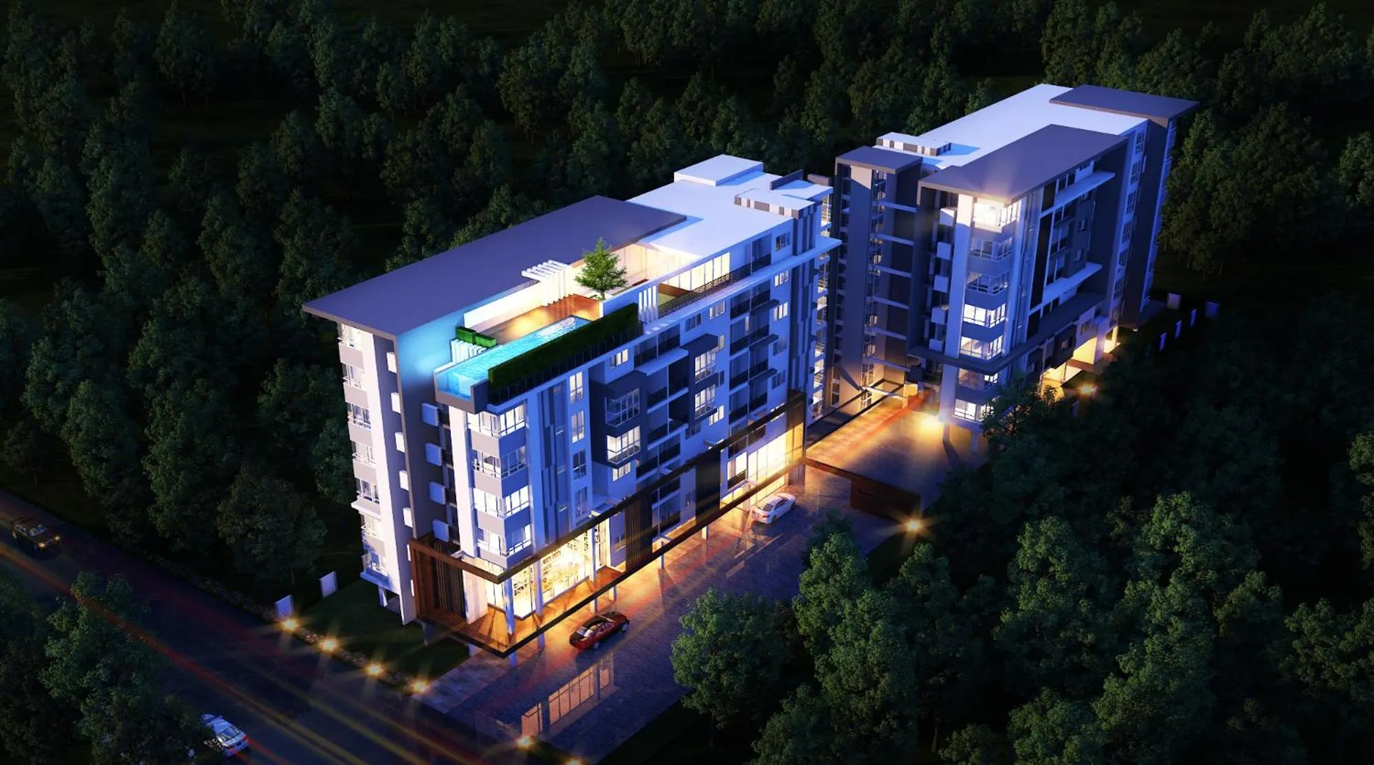 Bird's eye view in The September Salaya