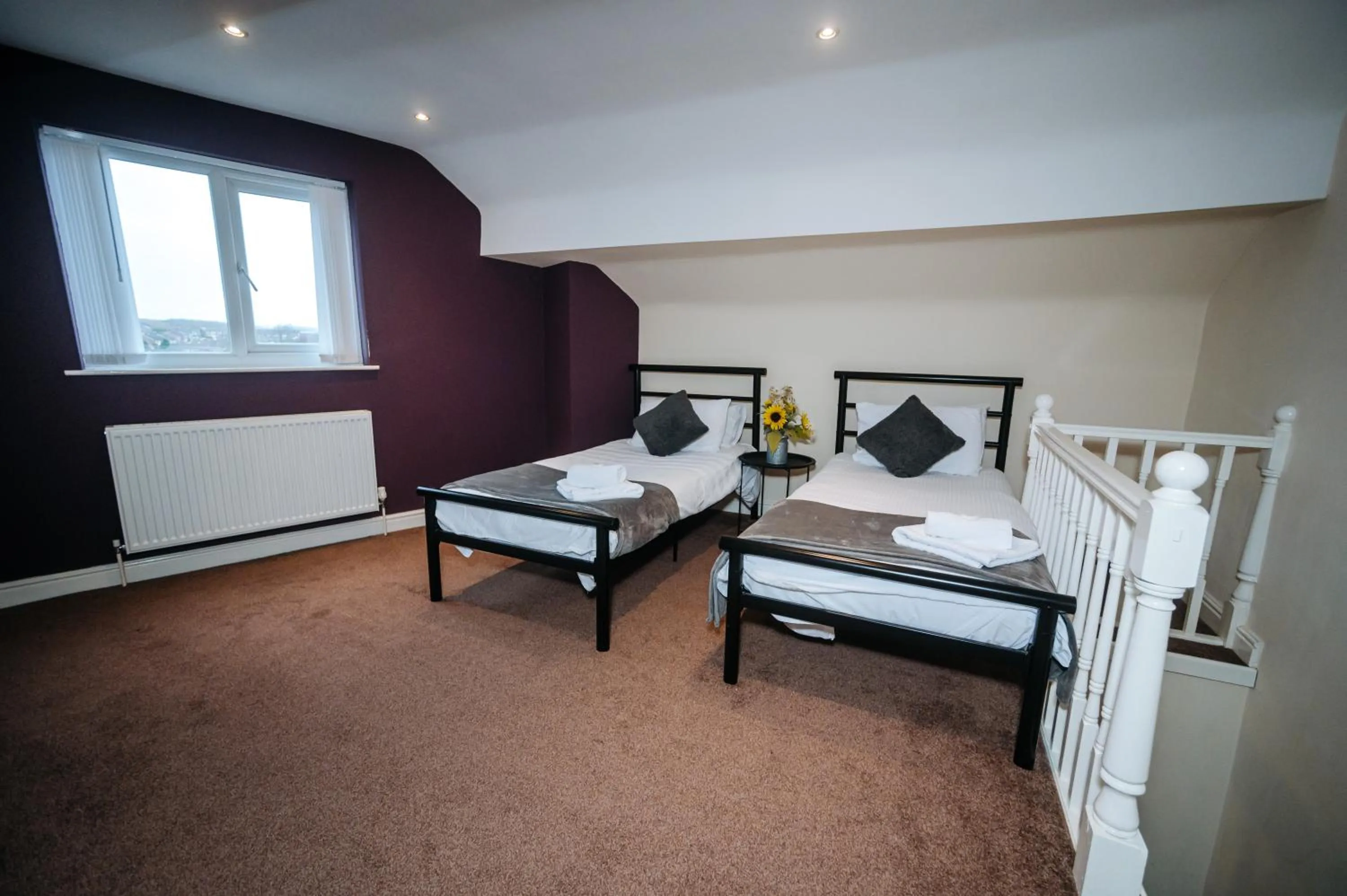 Bed in Woodhouse Lodge