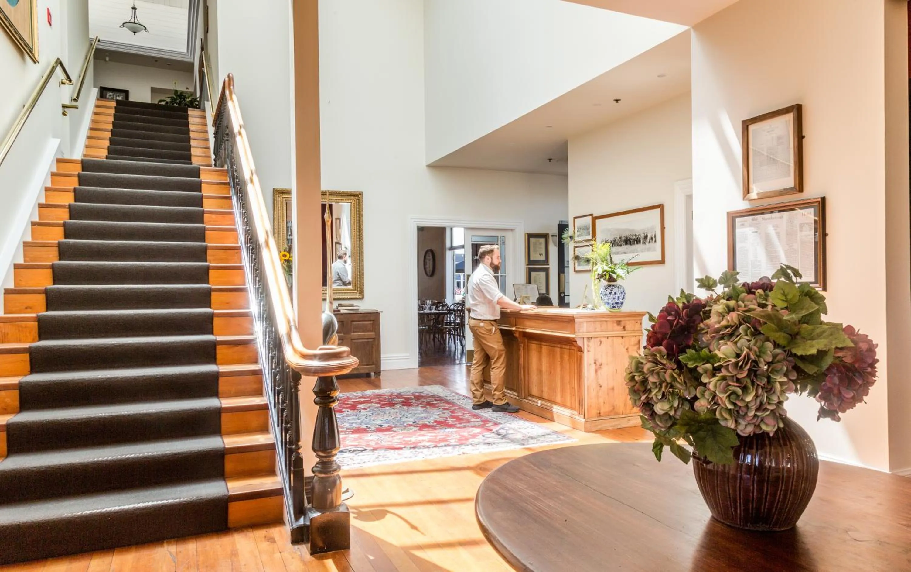 Lobby or reception in The Martinborough Hotel