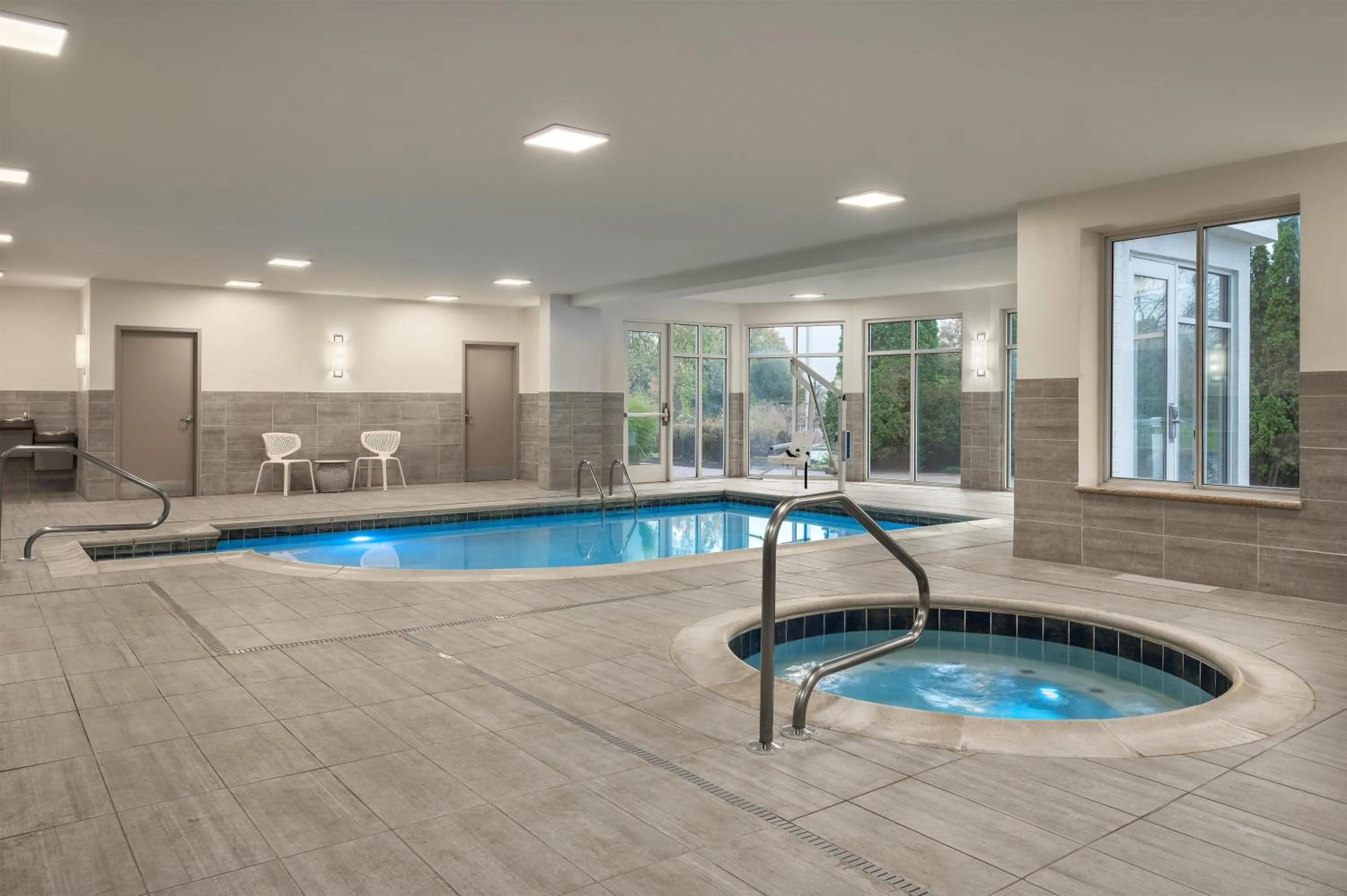 Pool view in Hilton Garden Inn Wooster