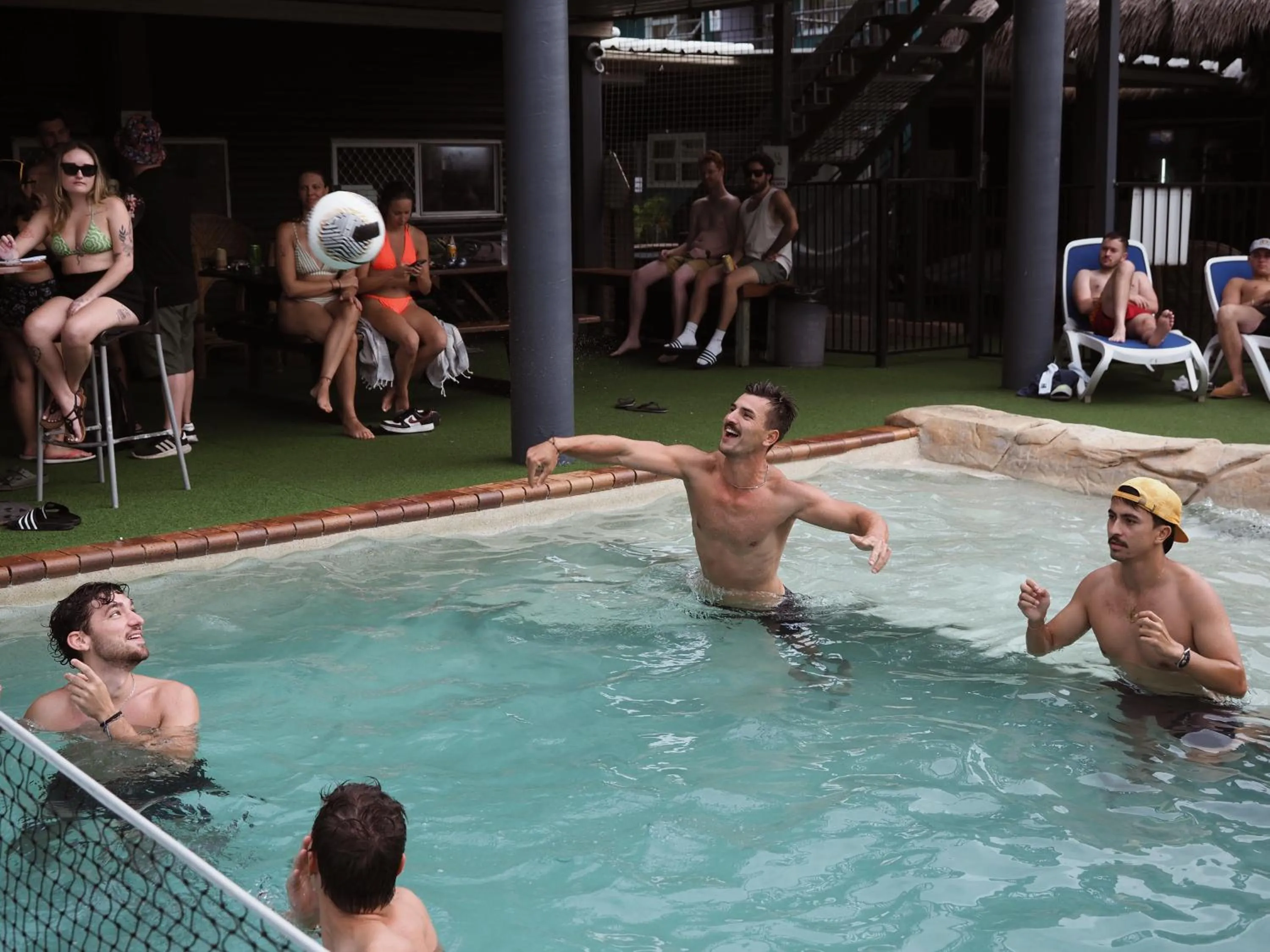 Pool view in Backpackers In Paradise 18-35 Hostel