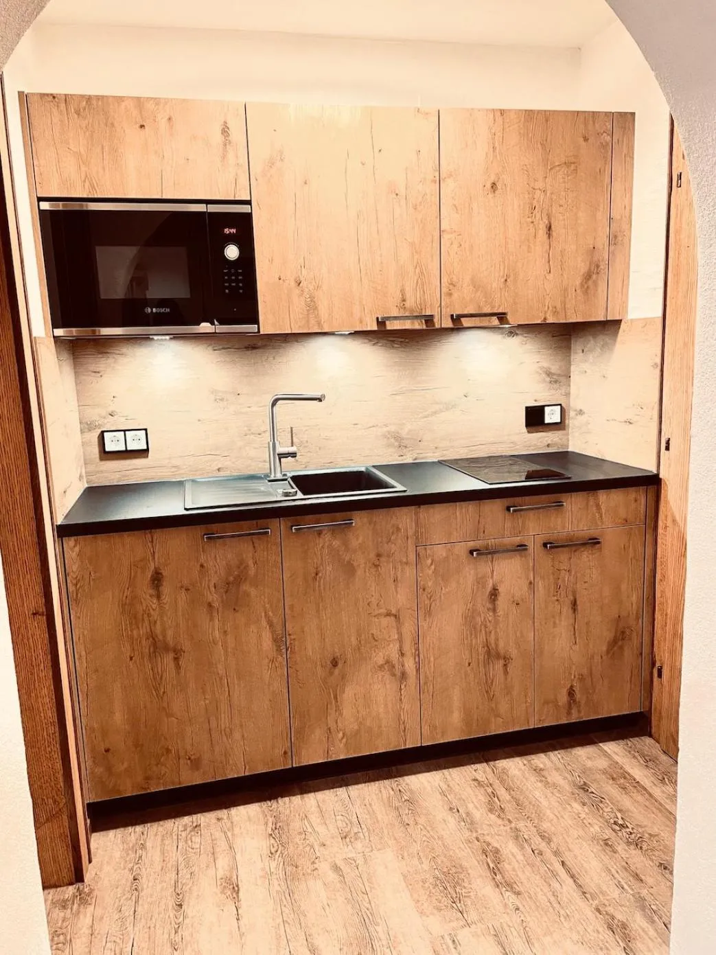 Kitchen or kitchenette in Pension Kreuzeck - Dein Glücksplatz am Lech