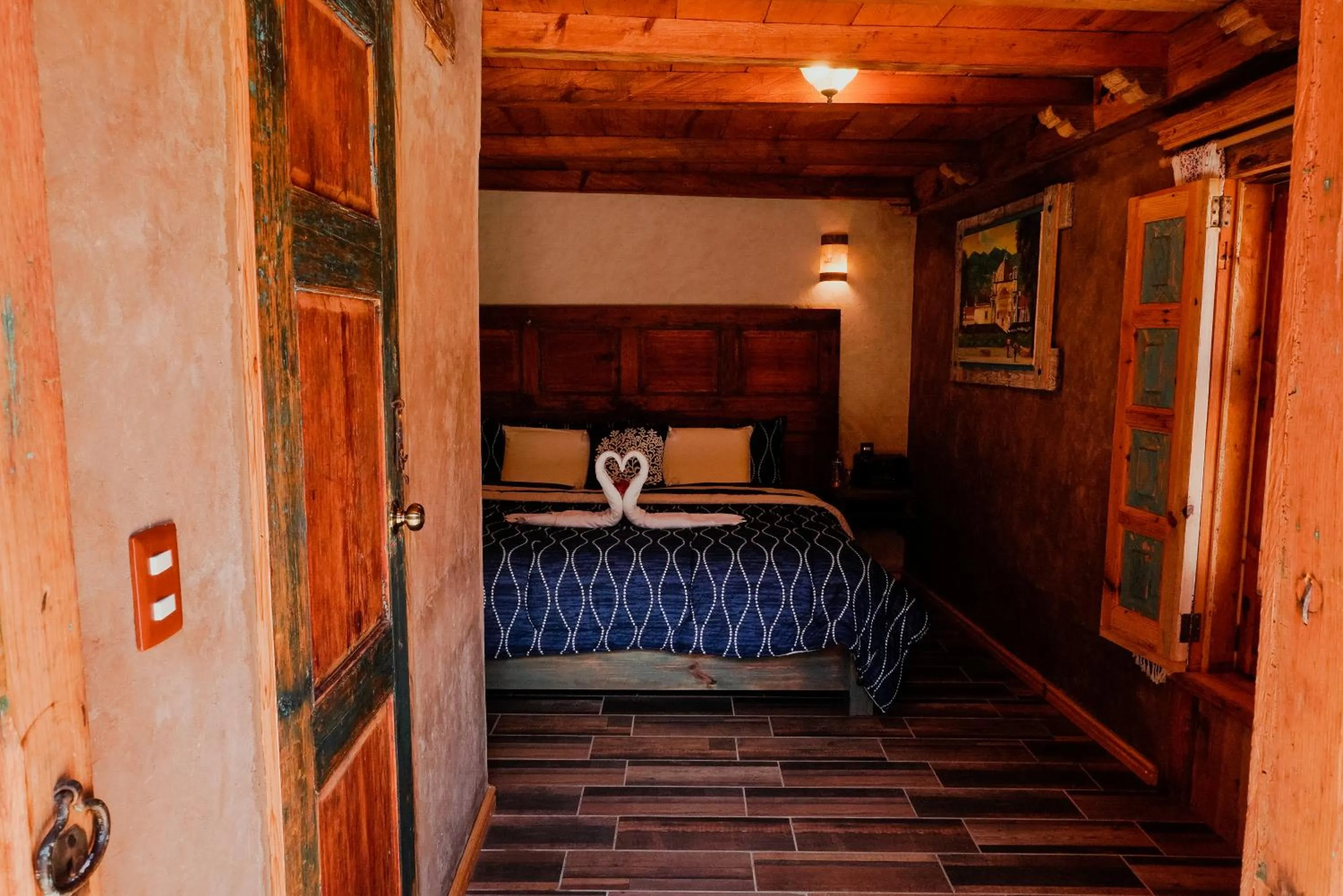 Bed in Hotel Casa de Gandhi