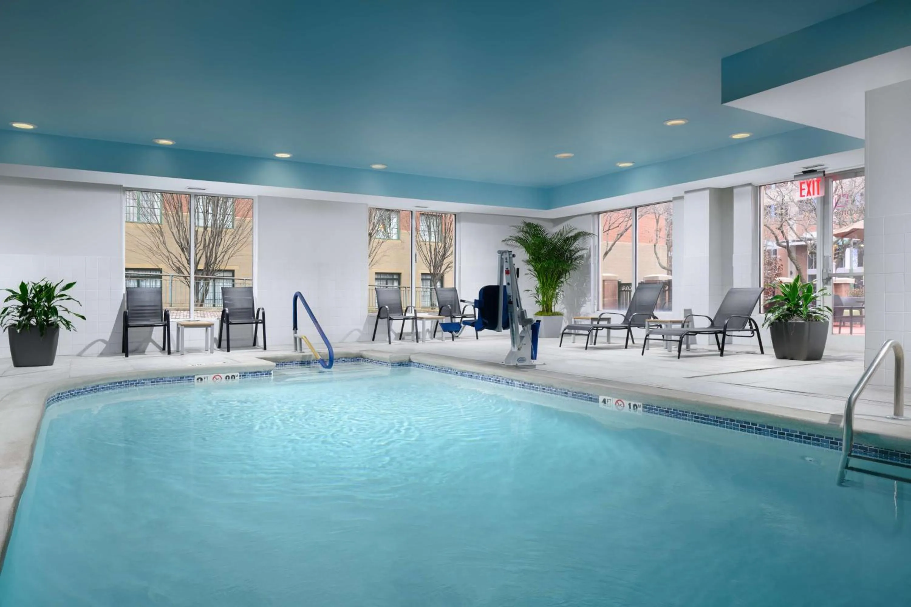 Pool view in Hilton Garden Inn Chattanooga Downtown