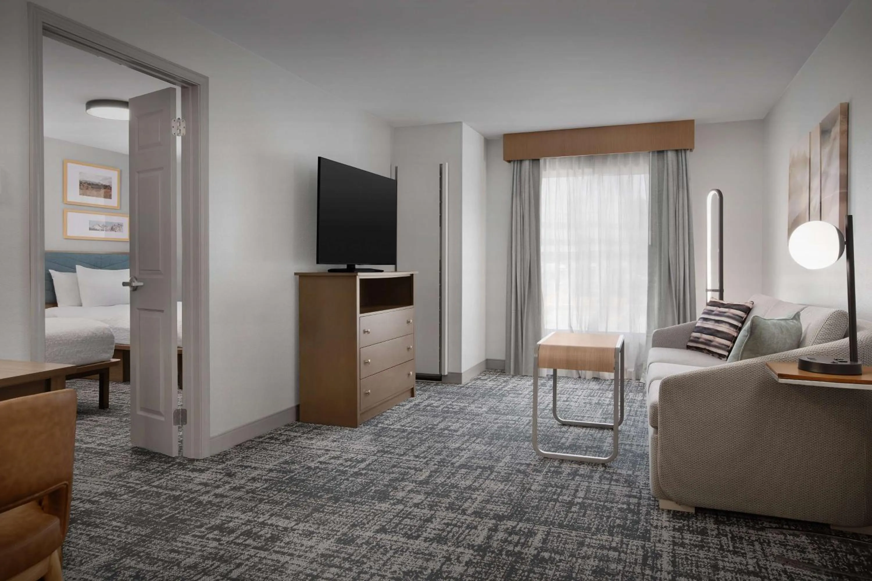 Living room, Bed in Homewood Suites by Hilton Colorado Springs-North