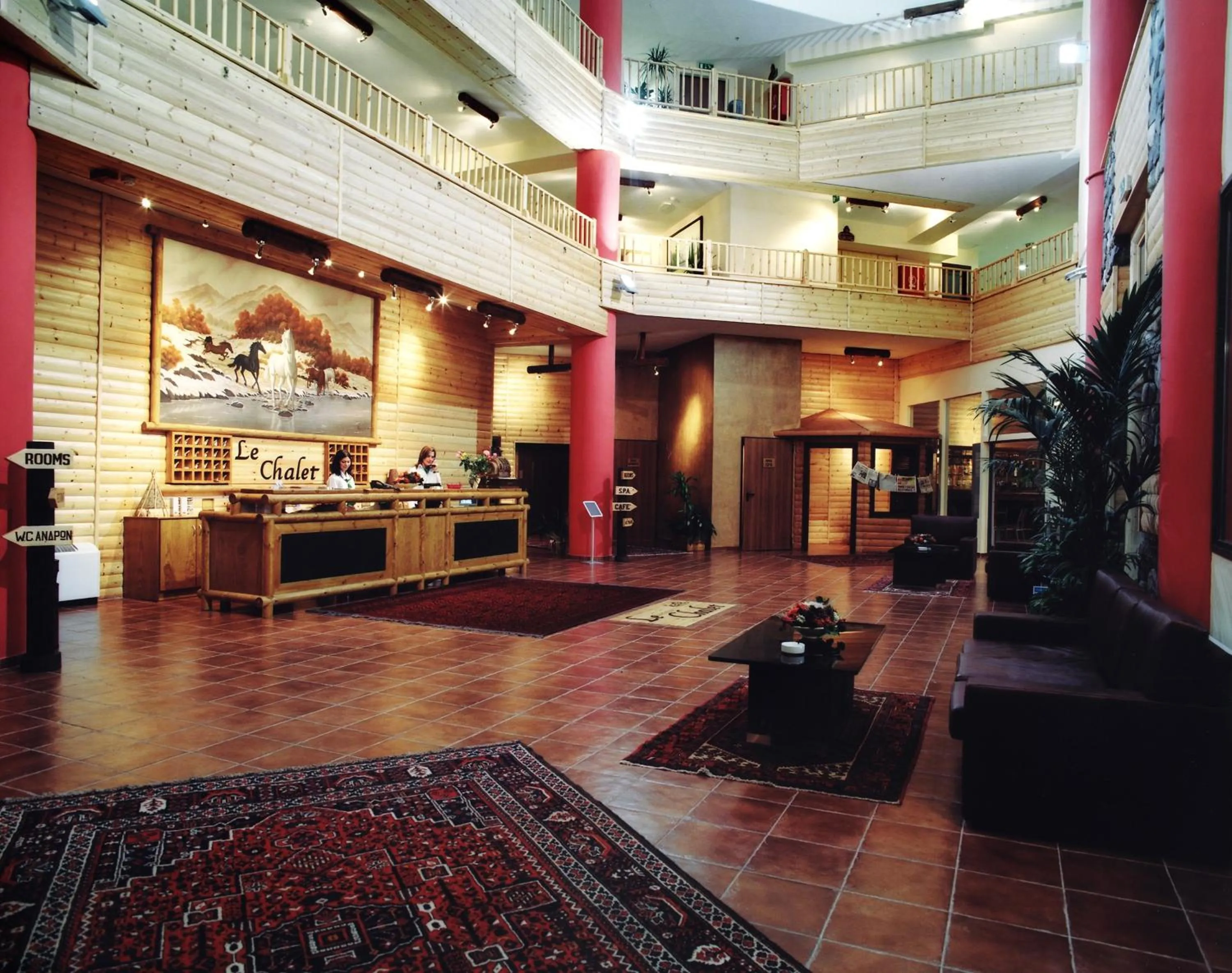 Lobby or reception in Le Chalet