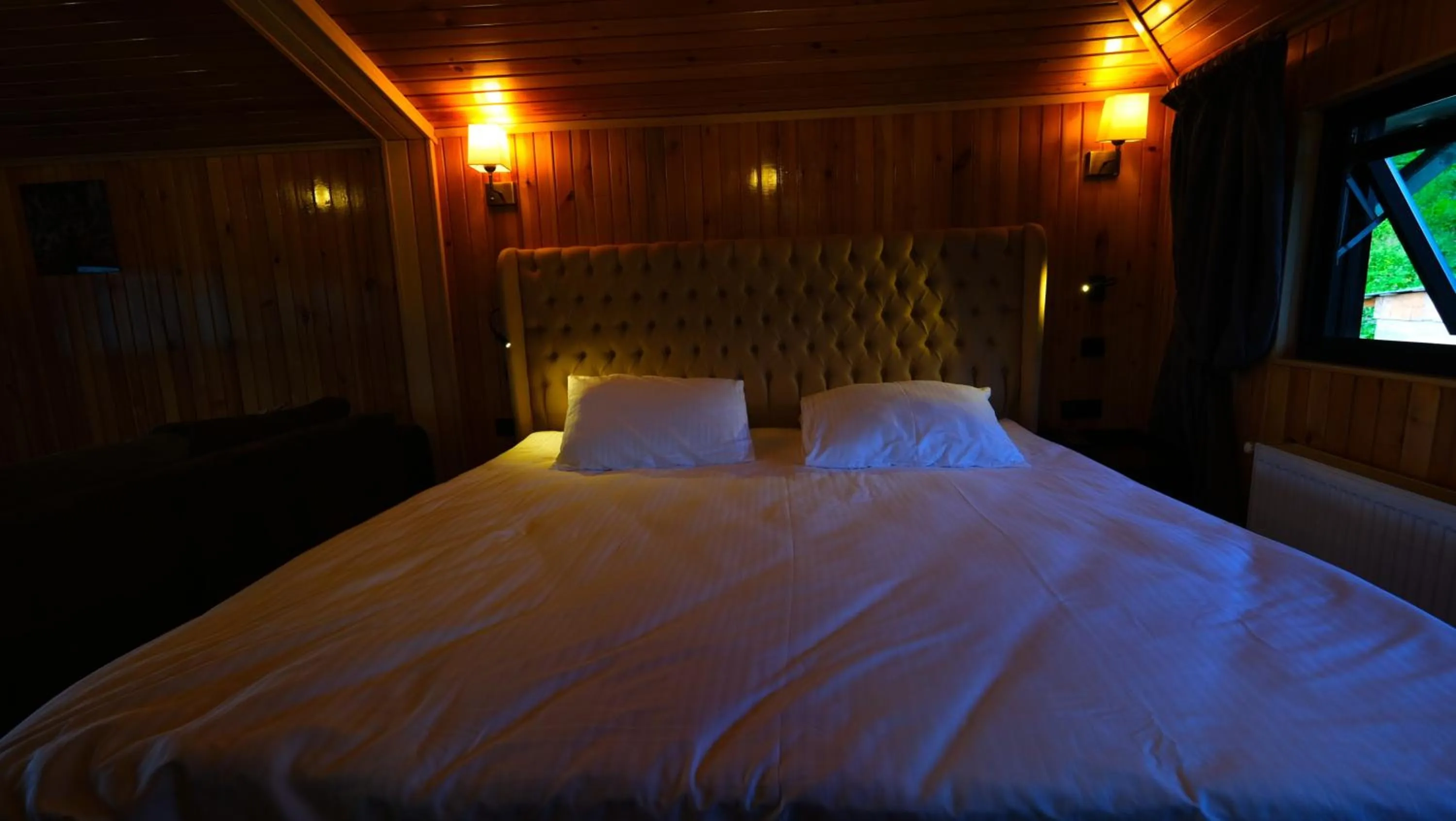 Bed in Ayder Villa de Pelit Hotel