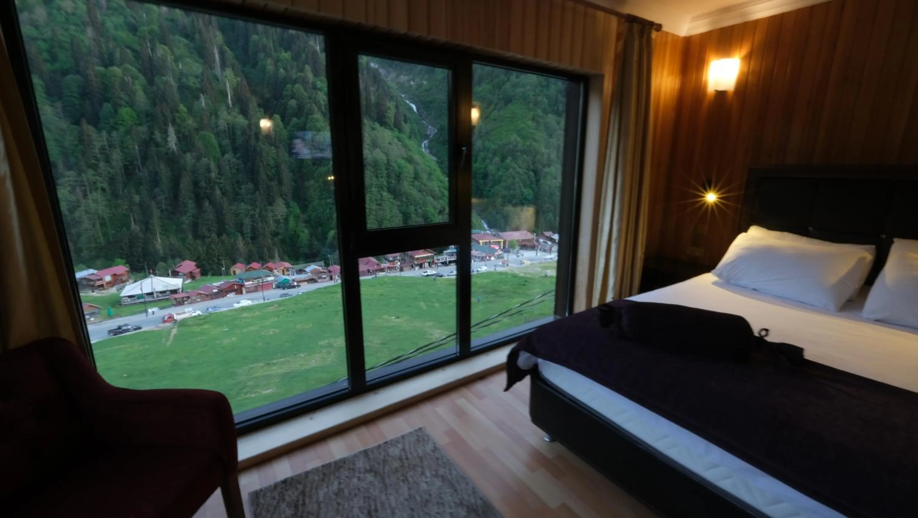 Bed in Ayder Villa de Pelit Hotel