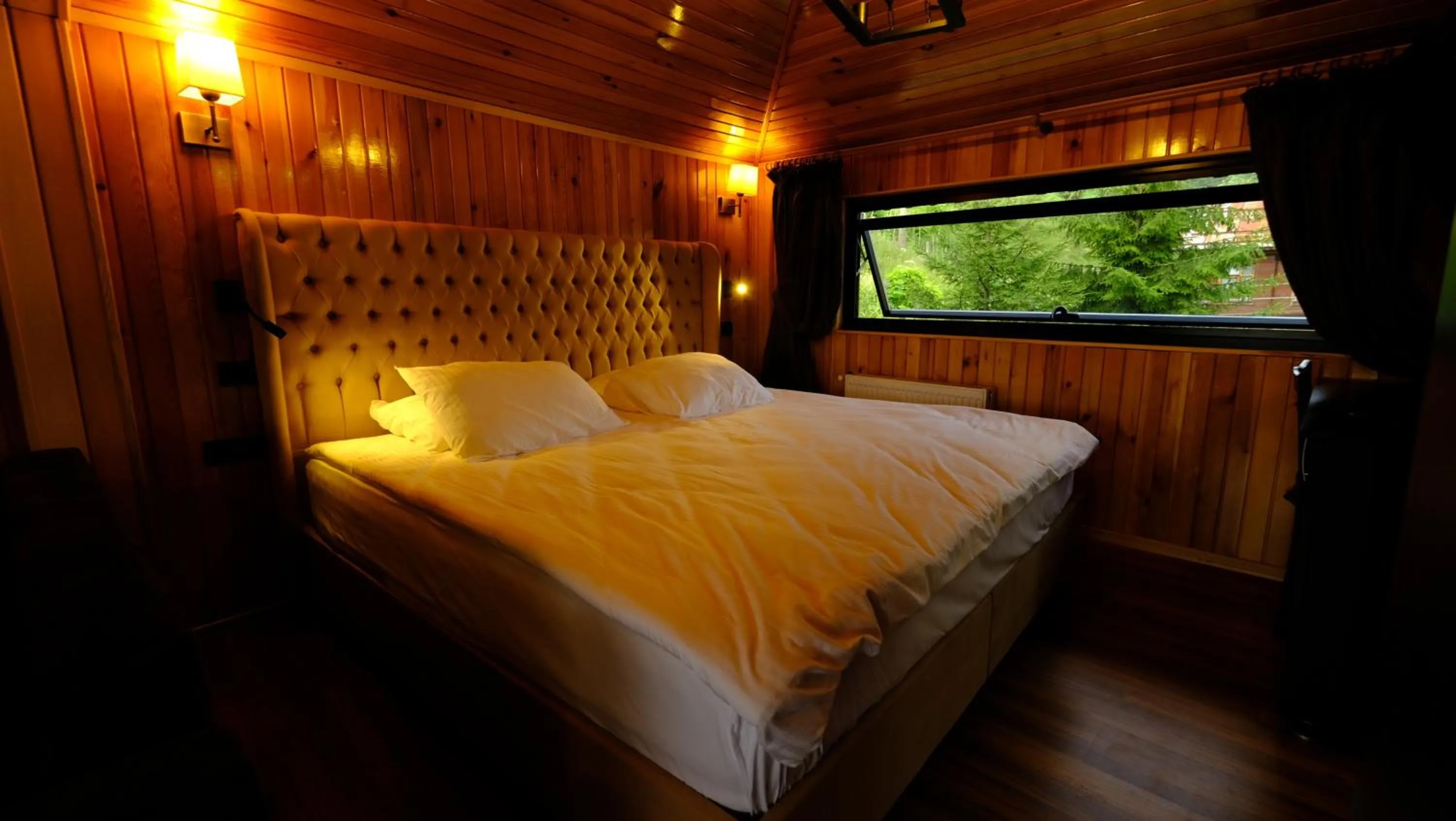 Bed in Ayder Villa de Pelit Hotel