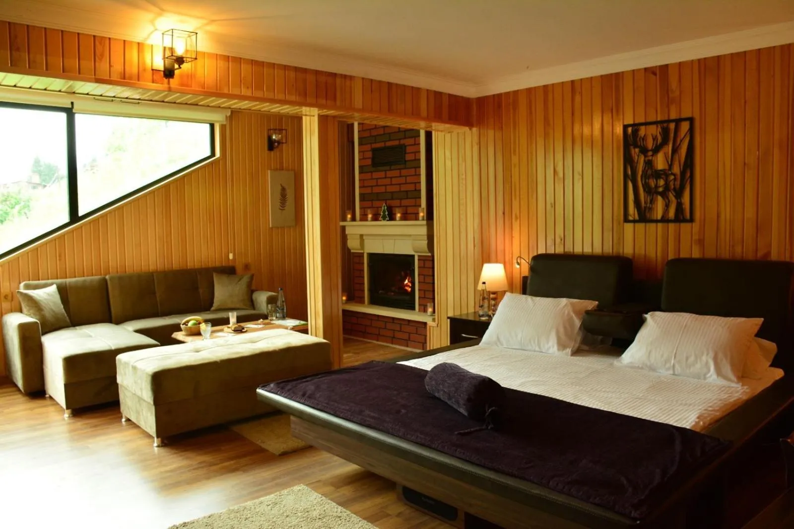 Bed in Ayder Villa de Pelit Hotel
