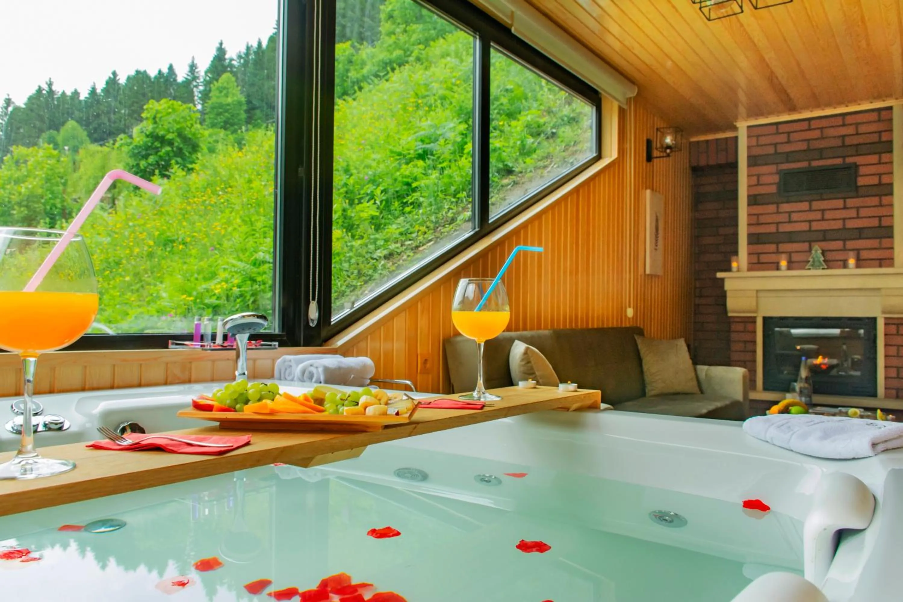 Hot Tub in Ayder Villa de Pelit Hotel