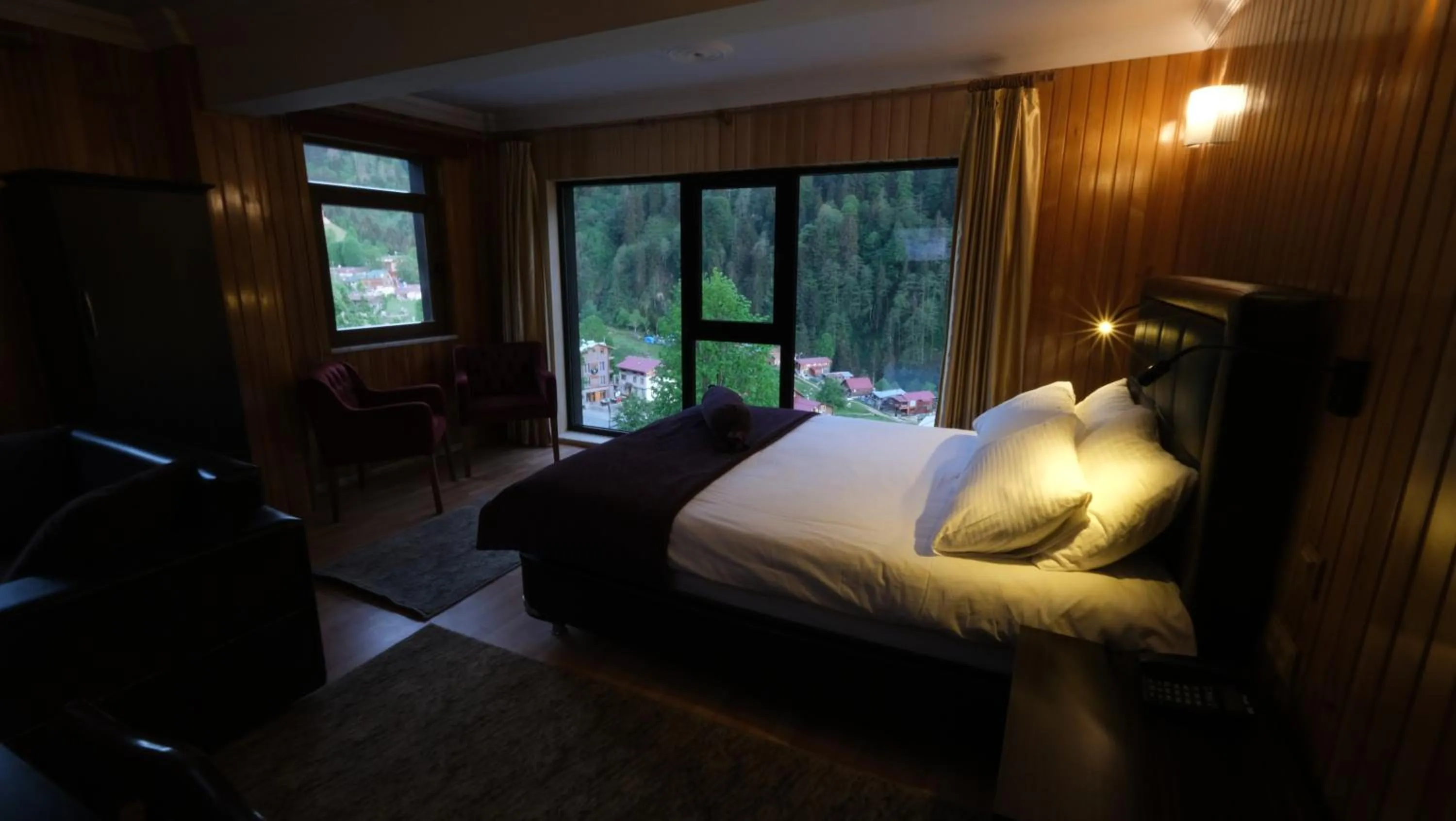 Bed in Ayder Villa de Pelit Hotel
