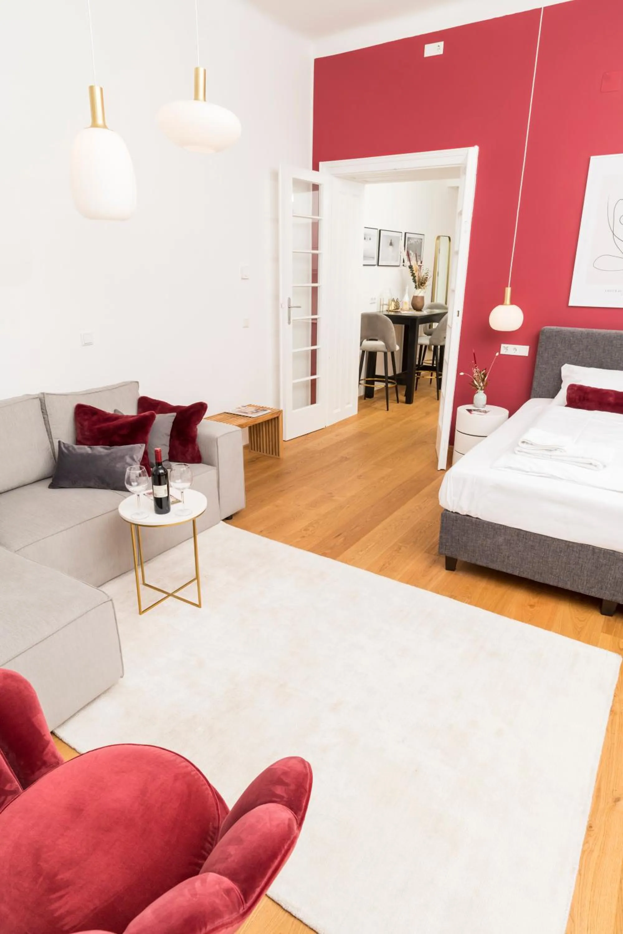 Bedroom, Bed in Mint@Naschmarkt Premium Apartments