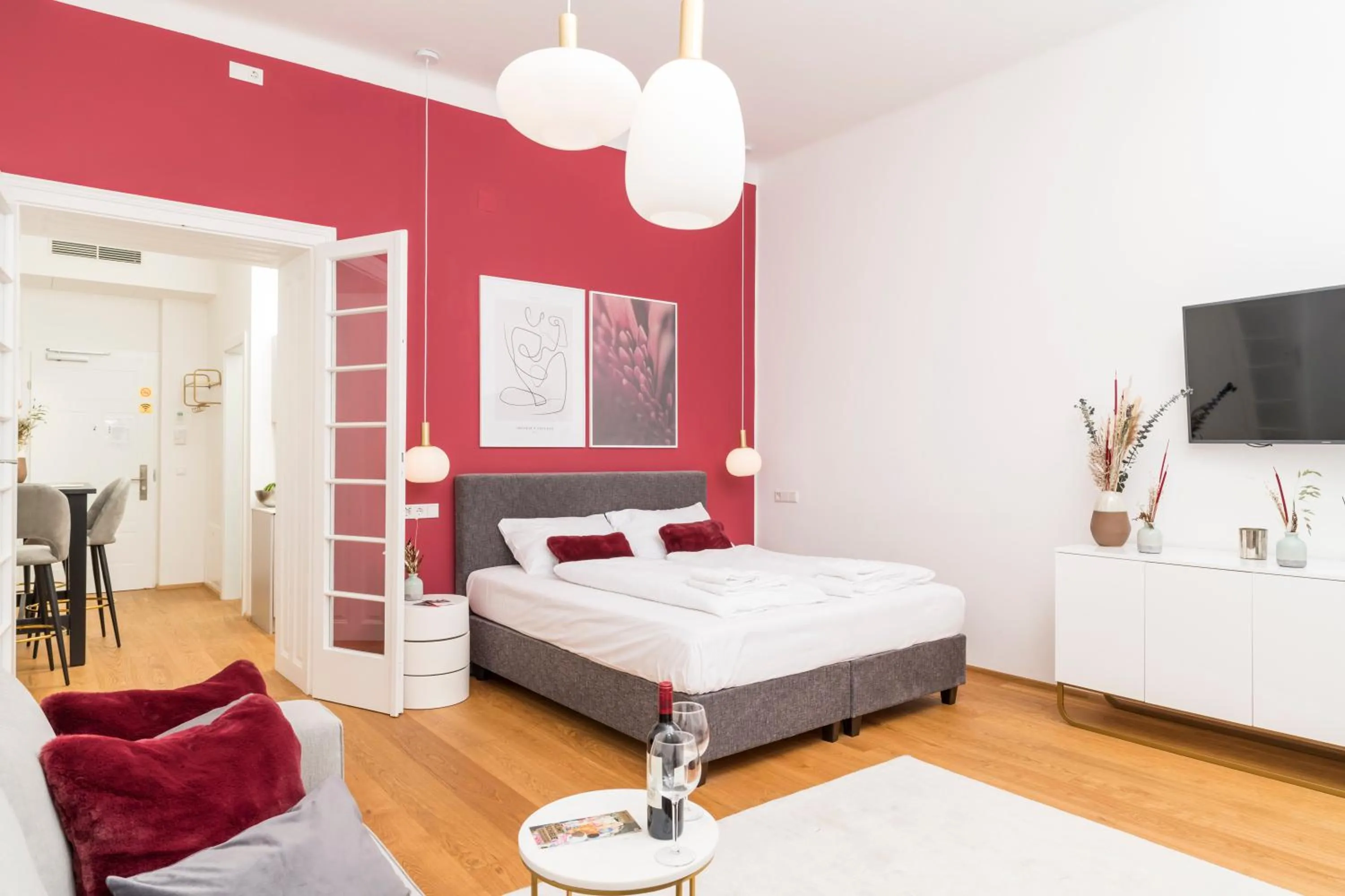 Bedroom, Bed in Mint@Naschmarkt Premium Apartments