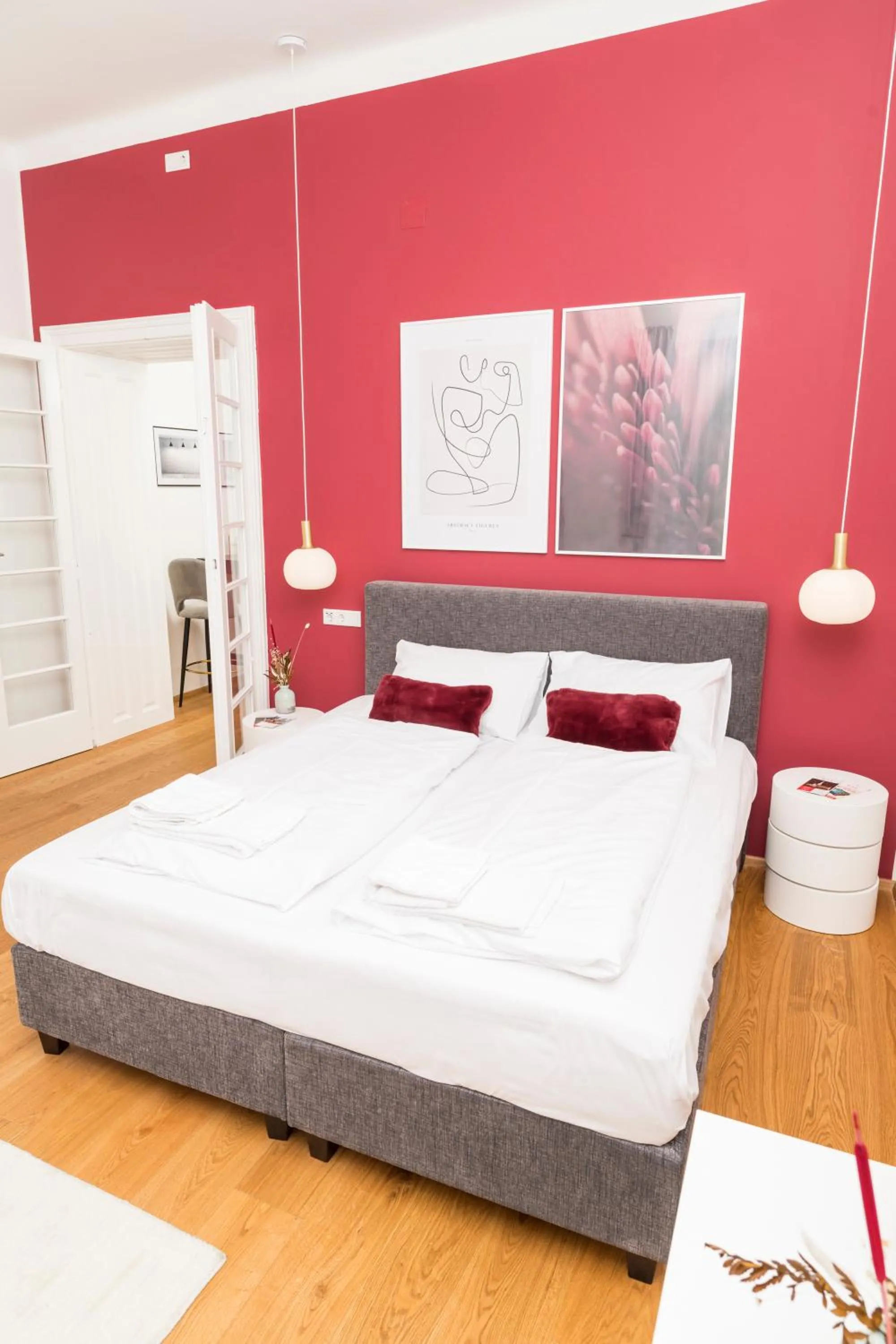 Bedroom, Bed in Mint@Naschmarkt Premium Apartments