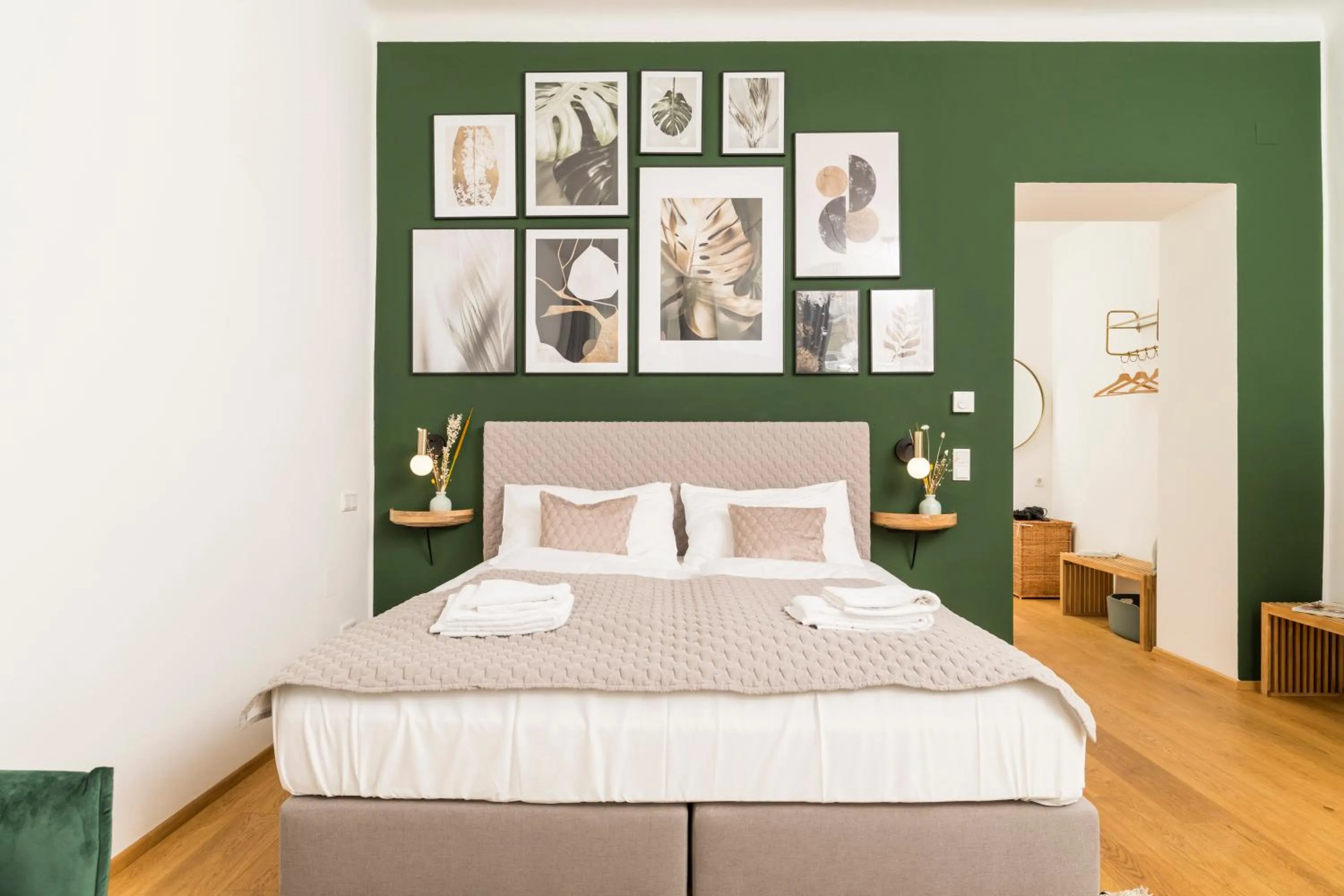 Bedroom, Bed in Mint@Naschmarkt Premium Apartments