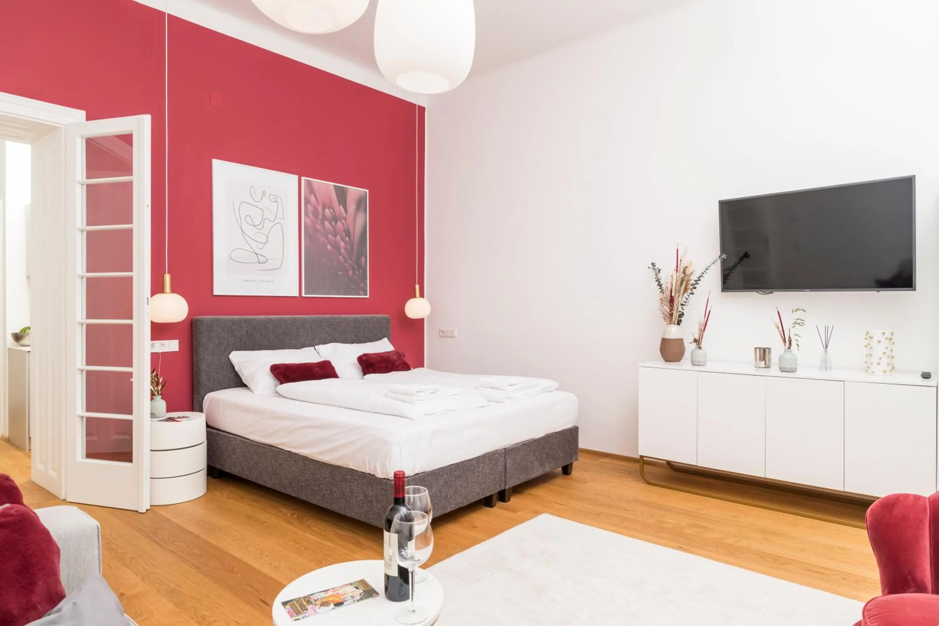 Bedroom, Bed in Mint@Naschmarkt Premium Apartments