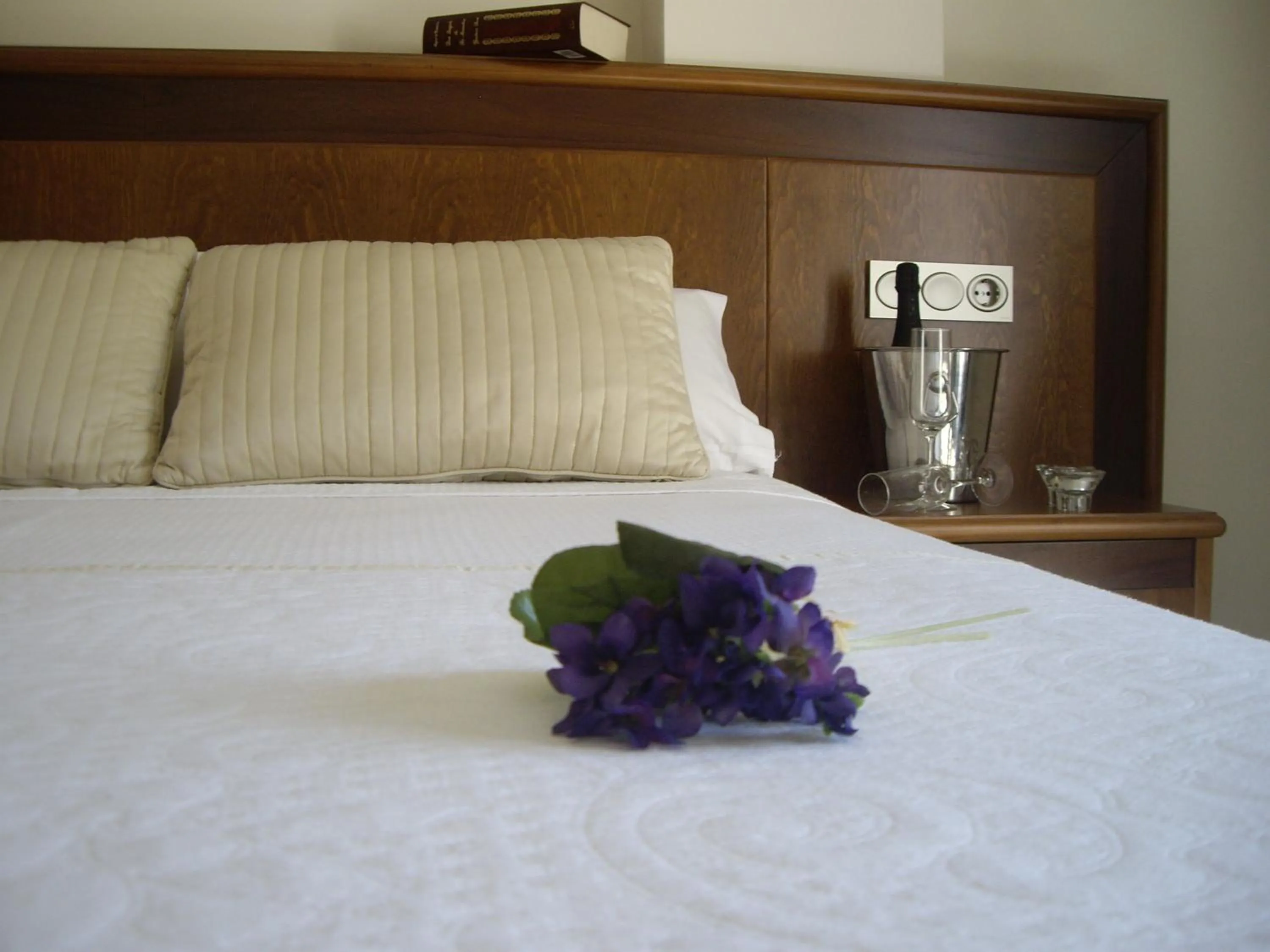 Decorative detail, Bed in Hotel San Sebastián Hospedería