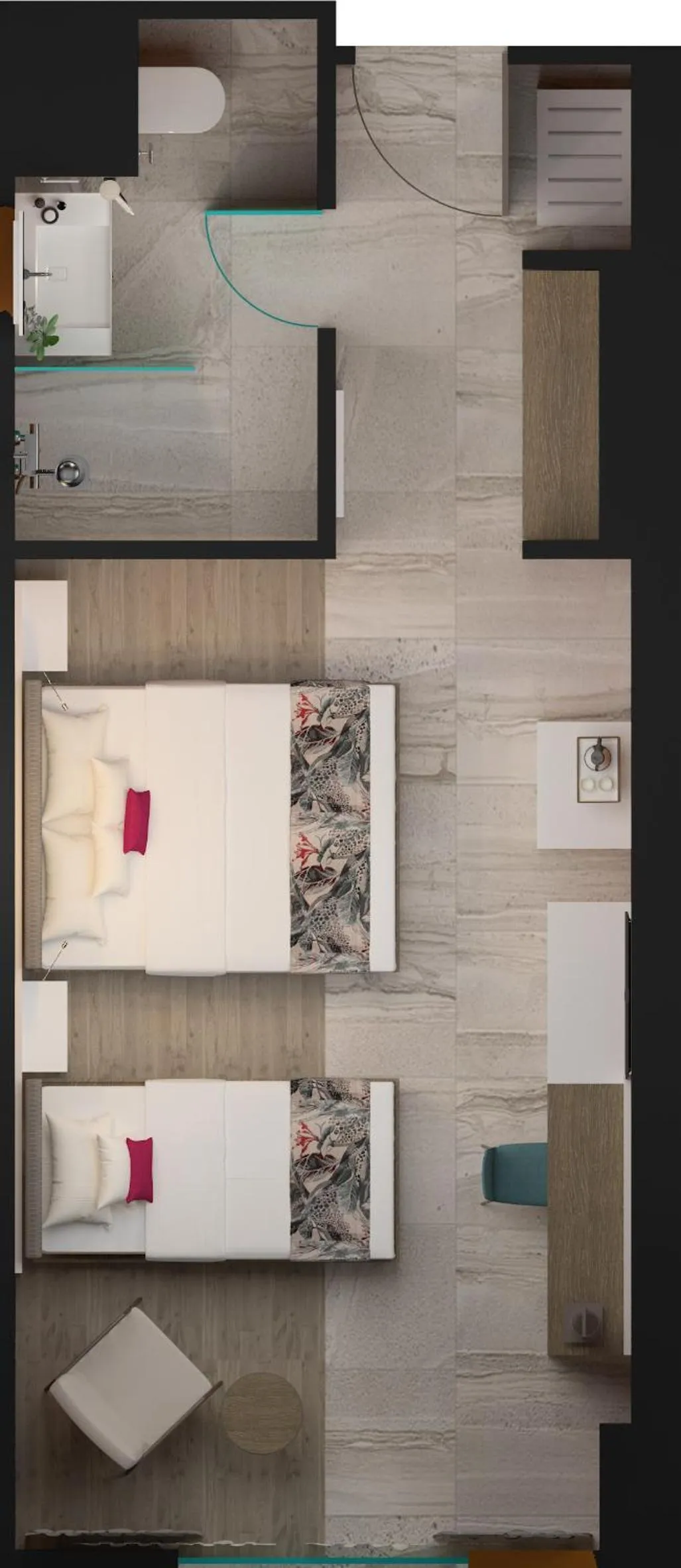 Photo of the whole room in WOOVO Phuket Patong - by Swandor