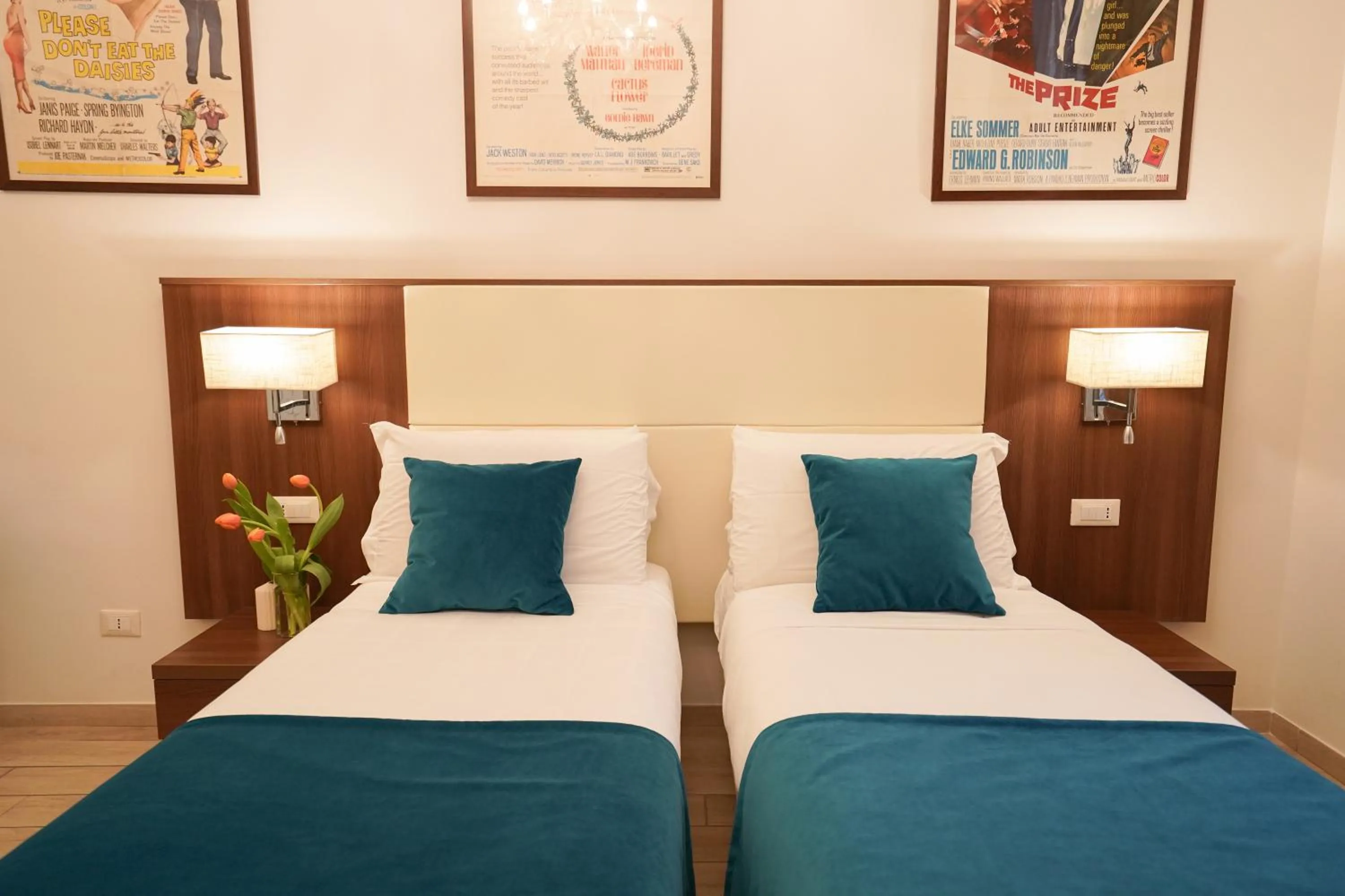 Bed in Archi di Roma Guest House