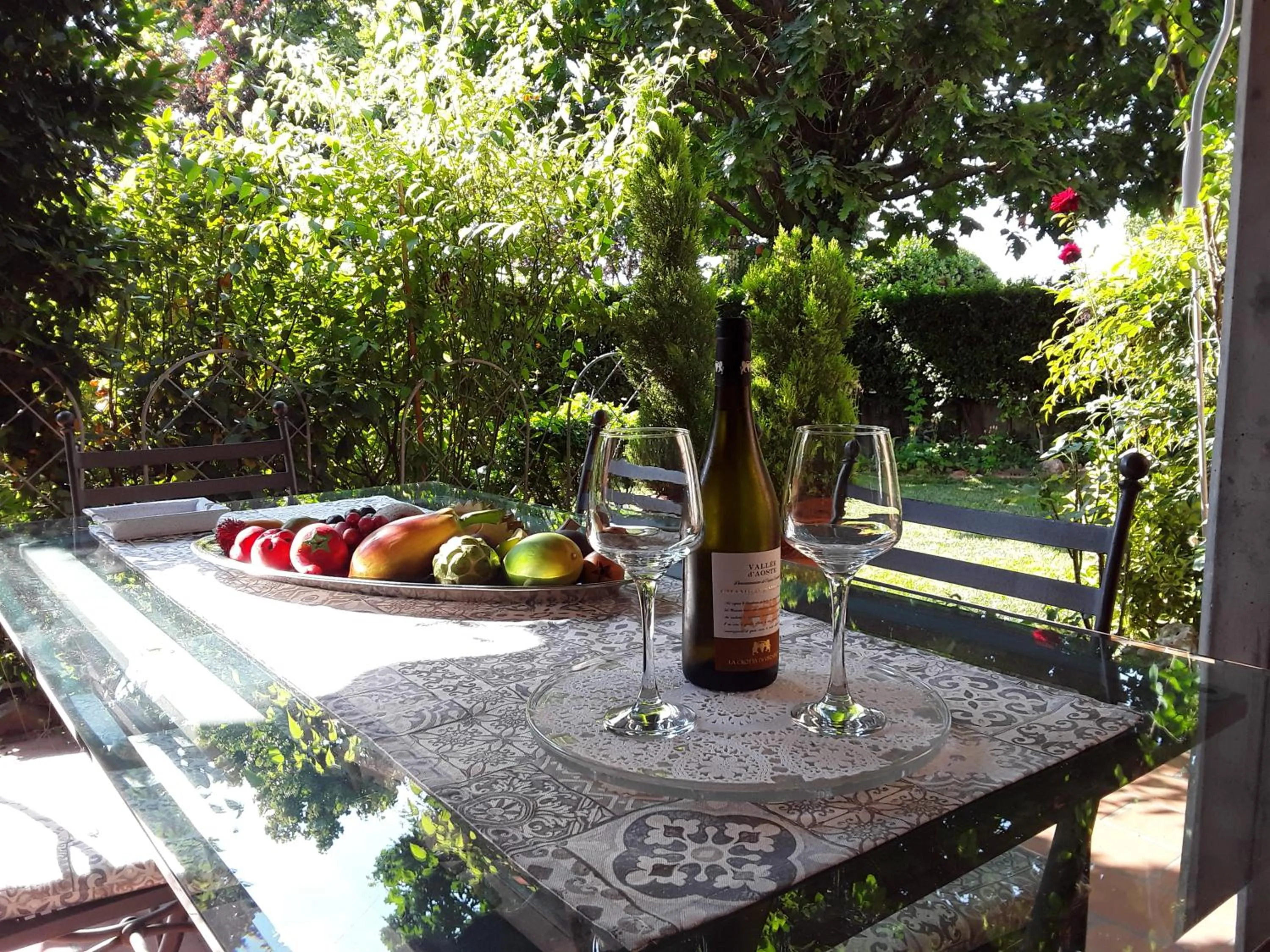 Patio in B&B LA ROSA GIALLA