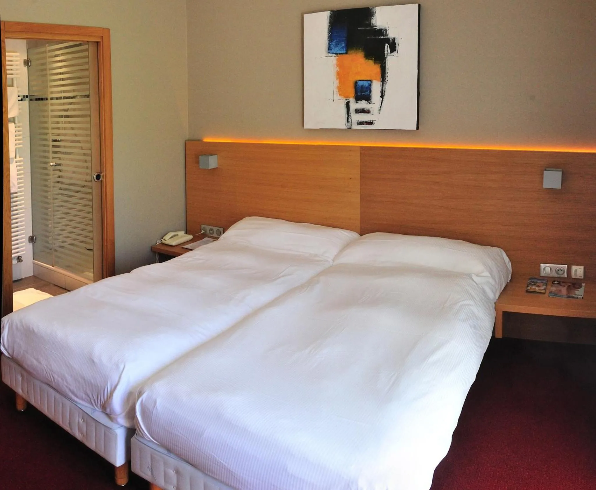 Bed in Hôtel Restaurant Logis Auberge Sundgovienne