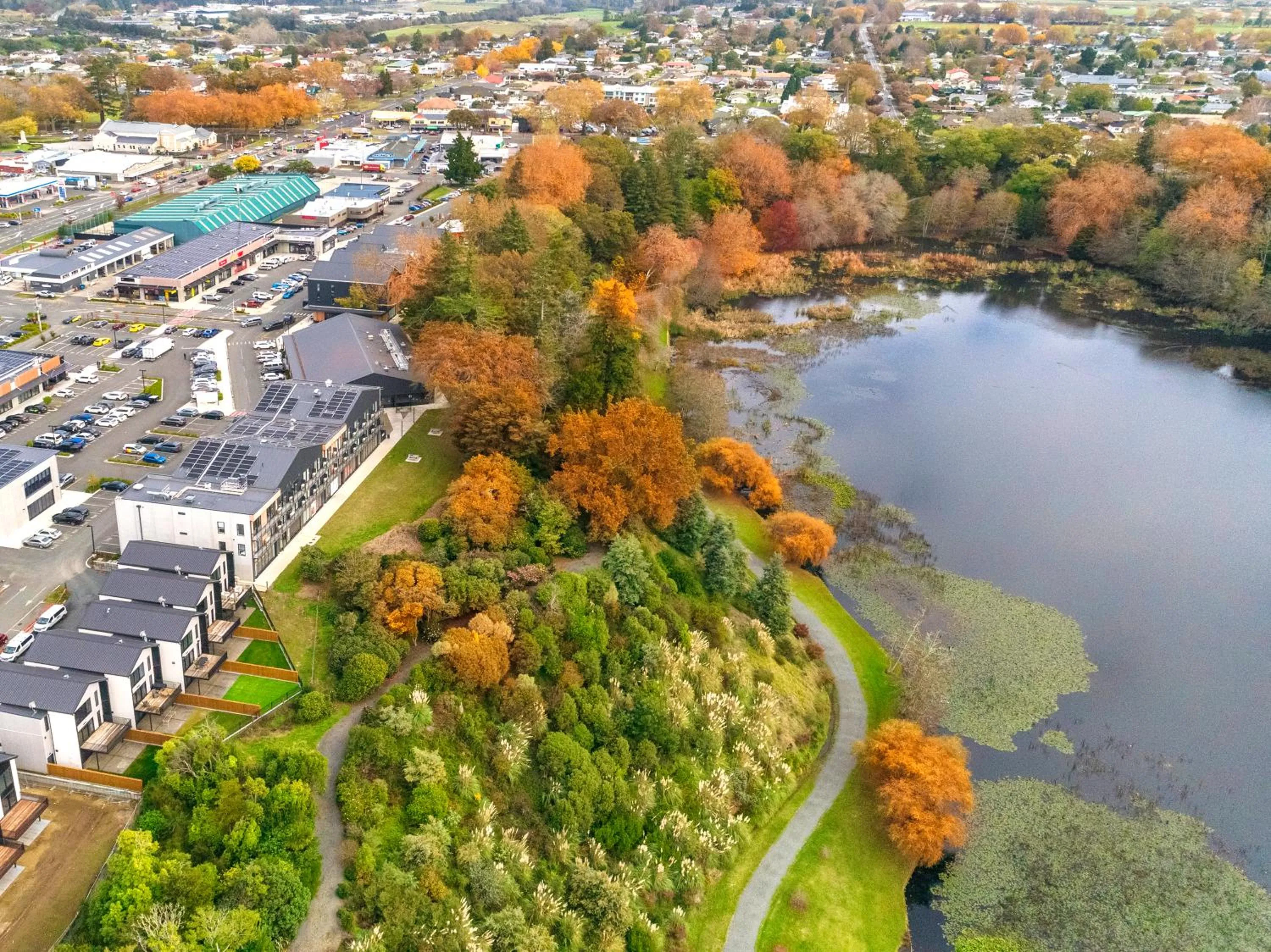 Property building in Hidden Lake Hotel & Apartments