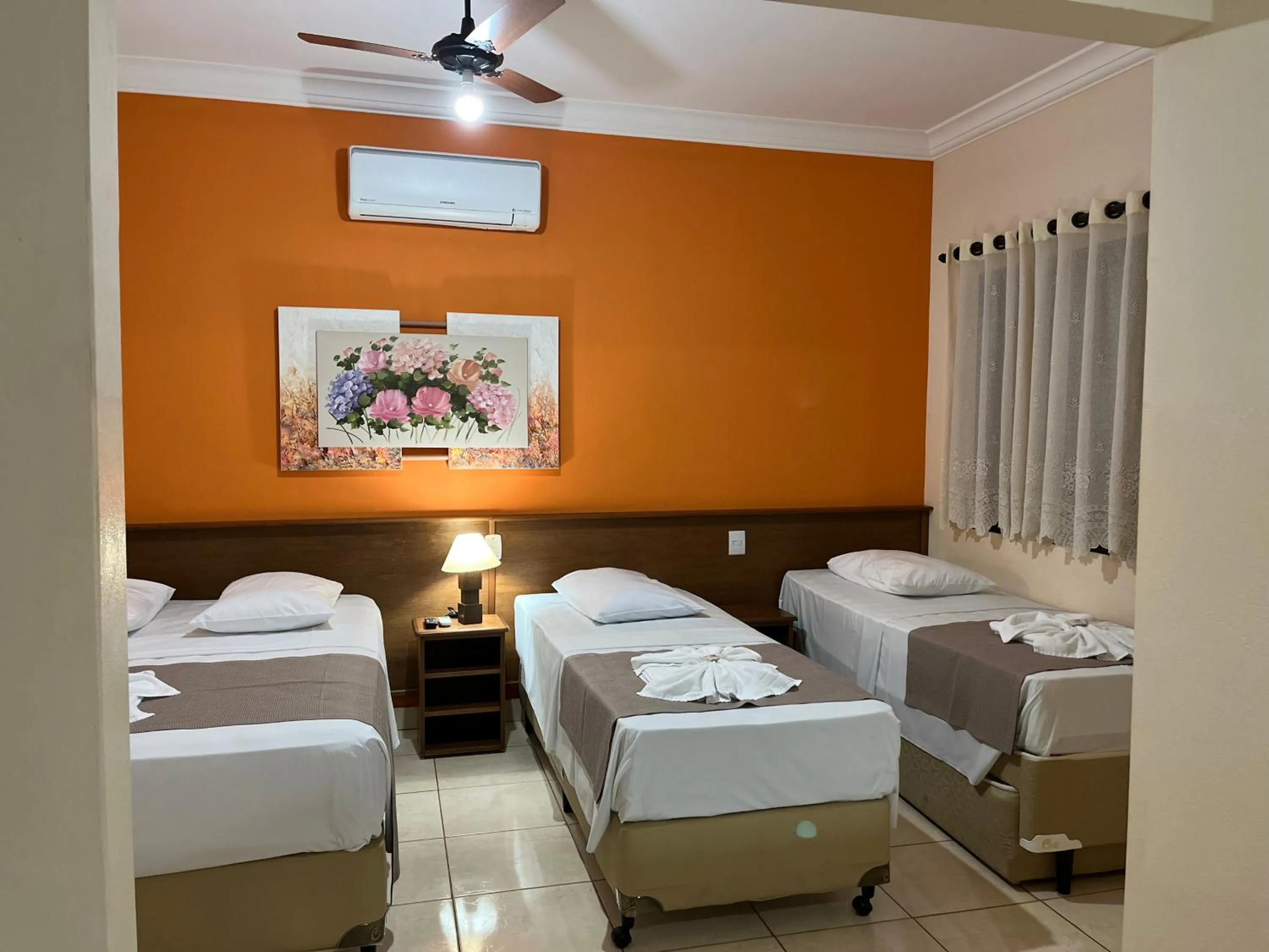 Bed in Hotel São Marcos Orlândia SP