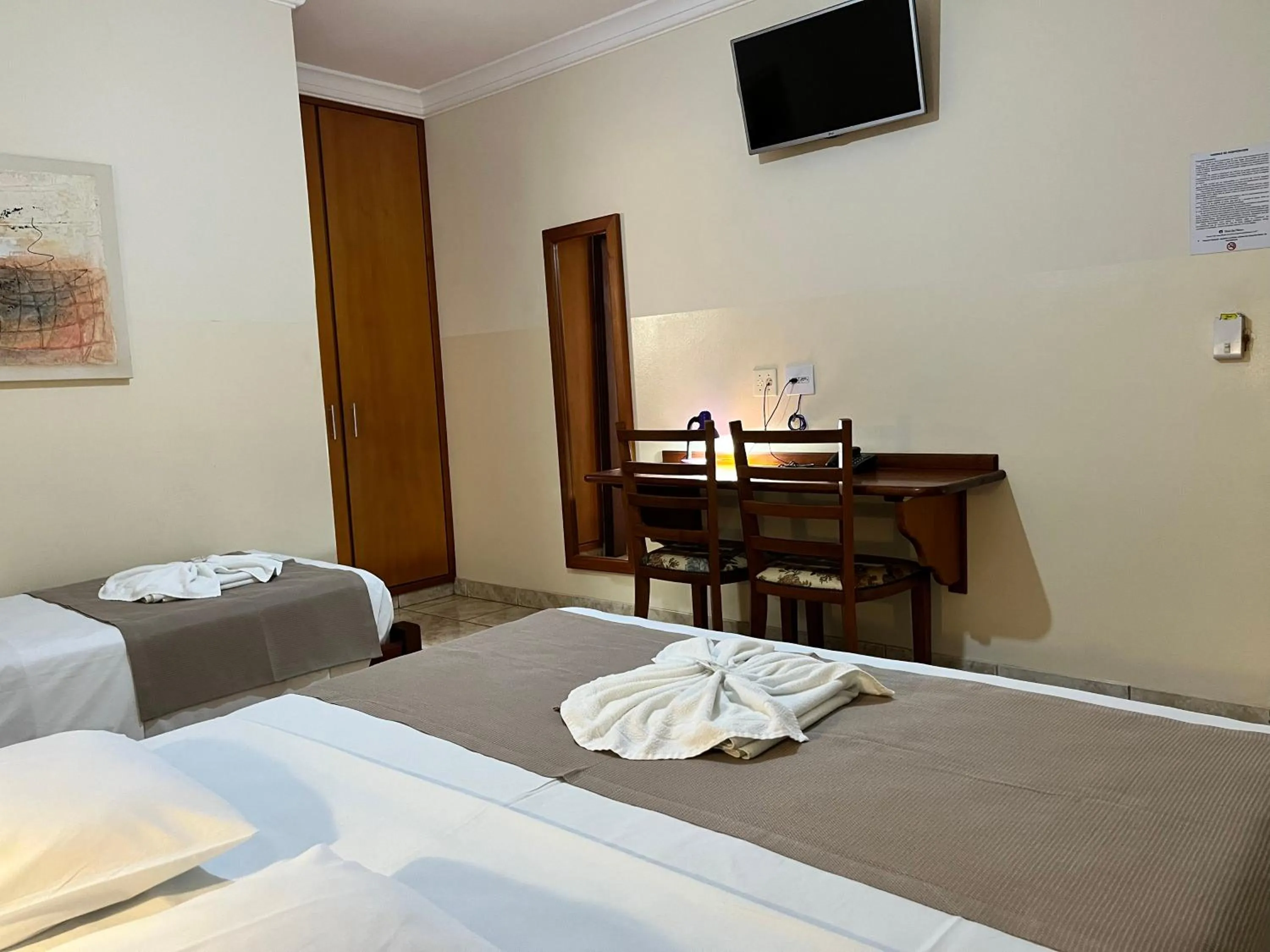 Bed in Hotel São Marcos Orlândia SP