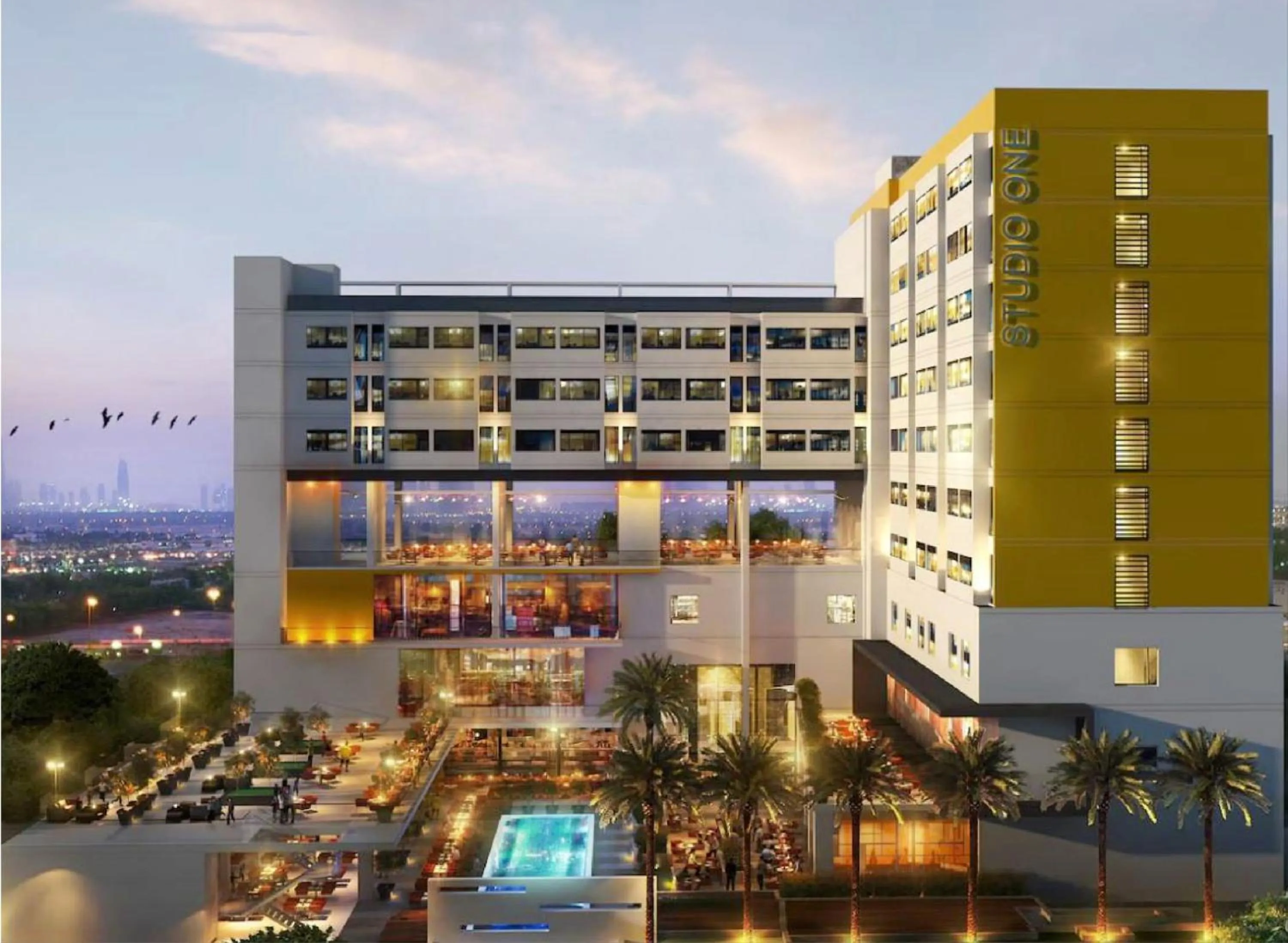 Property building in Studio One Hotel