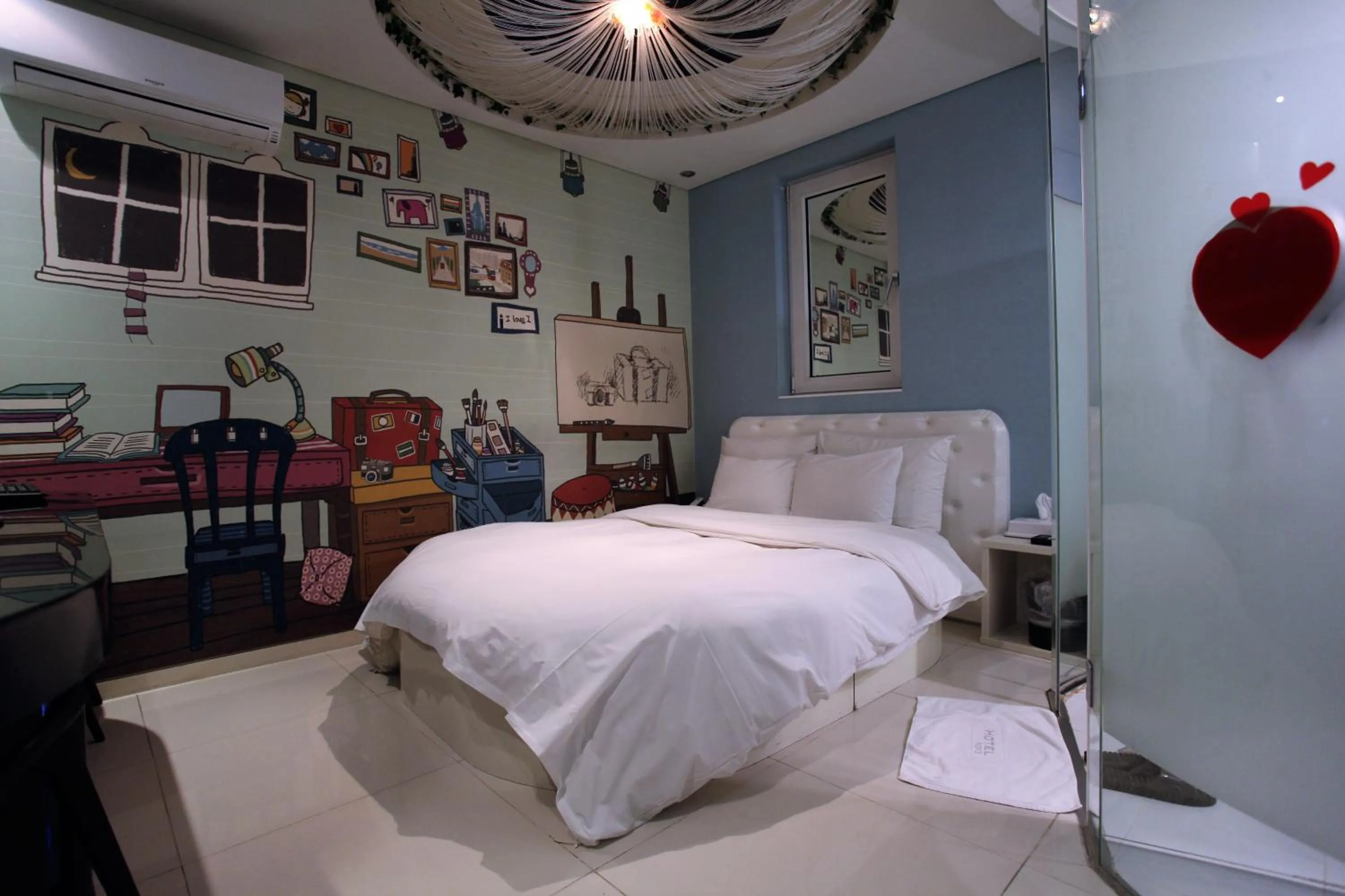 Bedroom, Bed in Hotel POP3 Jongno