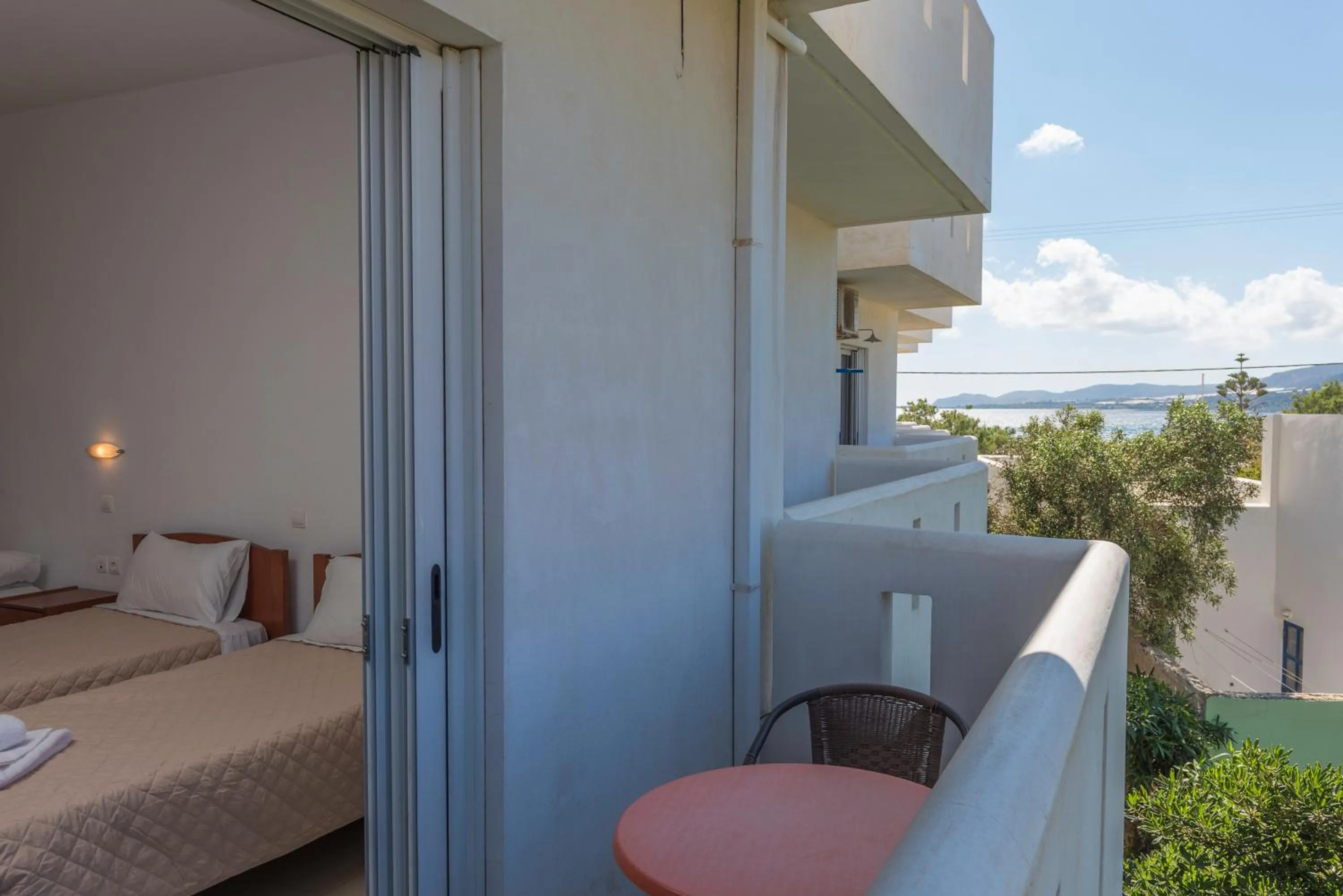 Balcony/Terrace, Bed in Sifis Studios