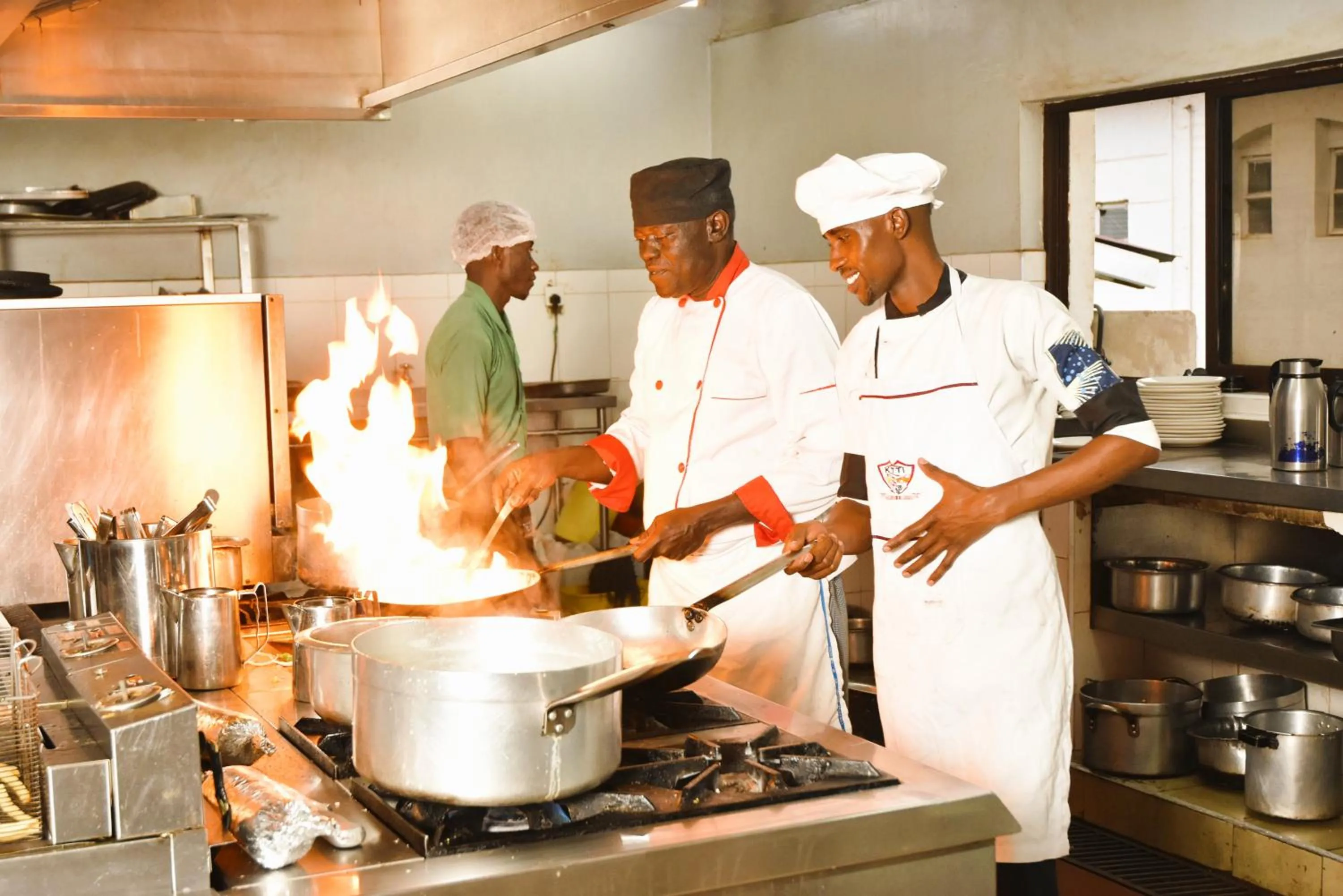 Kitchen or kitchenette in Wagon Wheel Hotel Eldoret