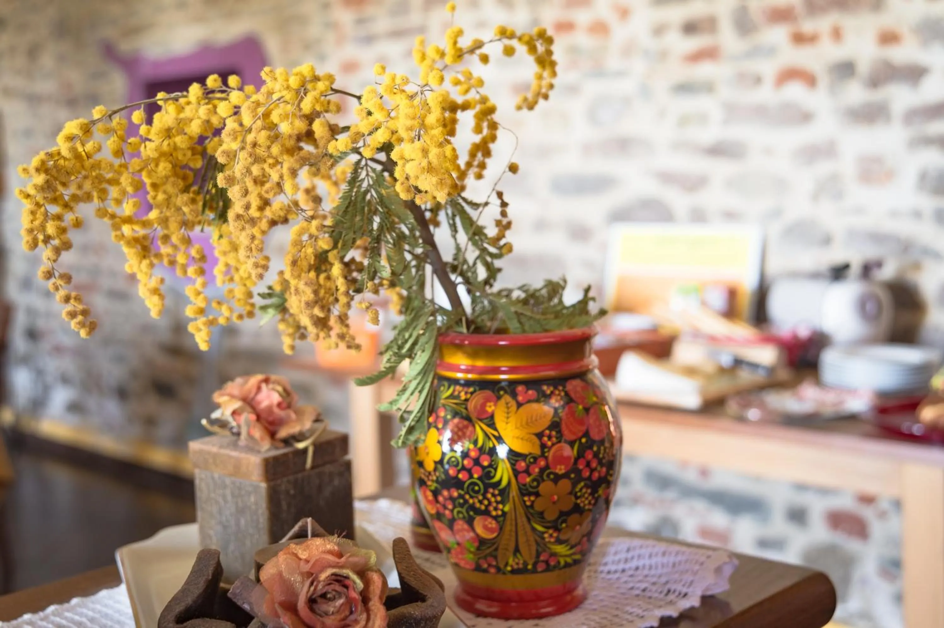 Decorative detail in All'Ombra del Castello